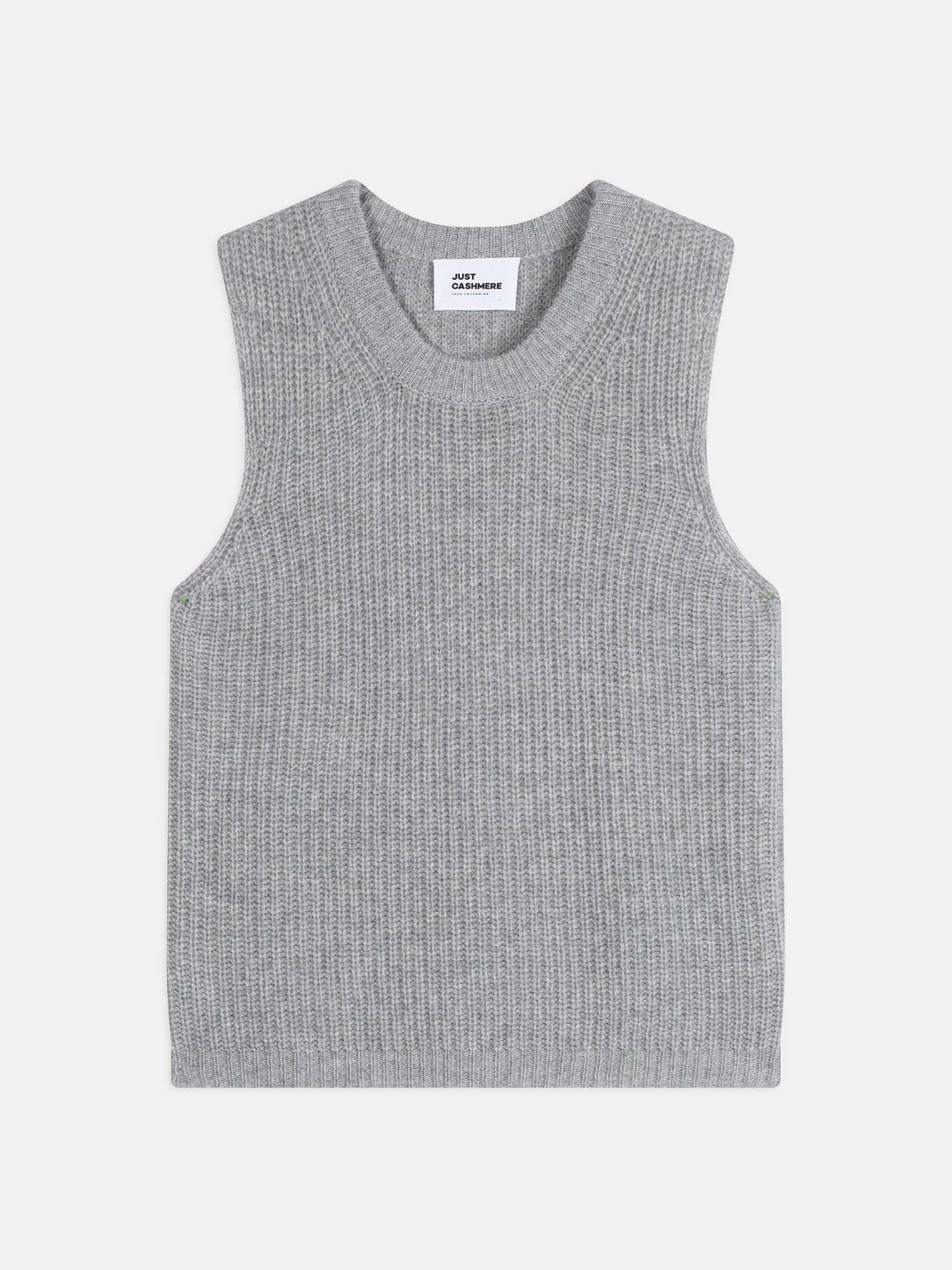 DAMPA round neck tank top in heathered mouse gray