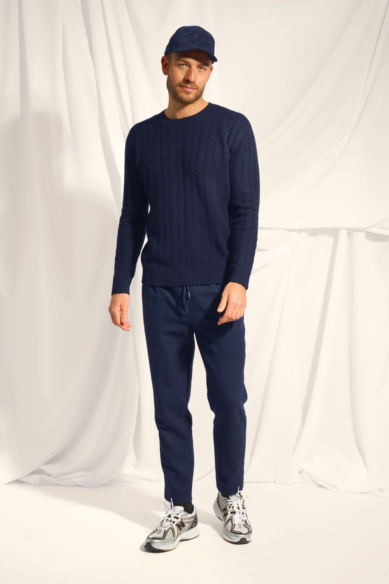 DARRI pull col rond navy