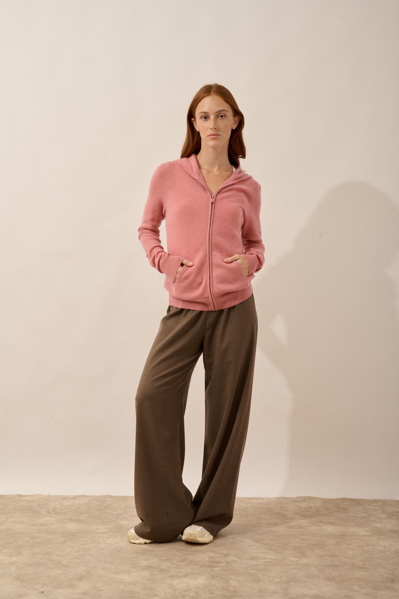 debbie gilet col zippé capuche pétale