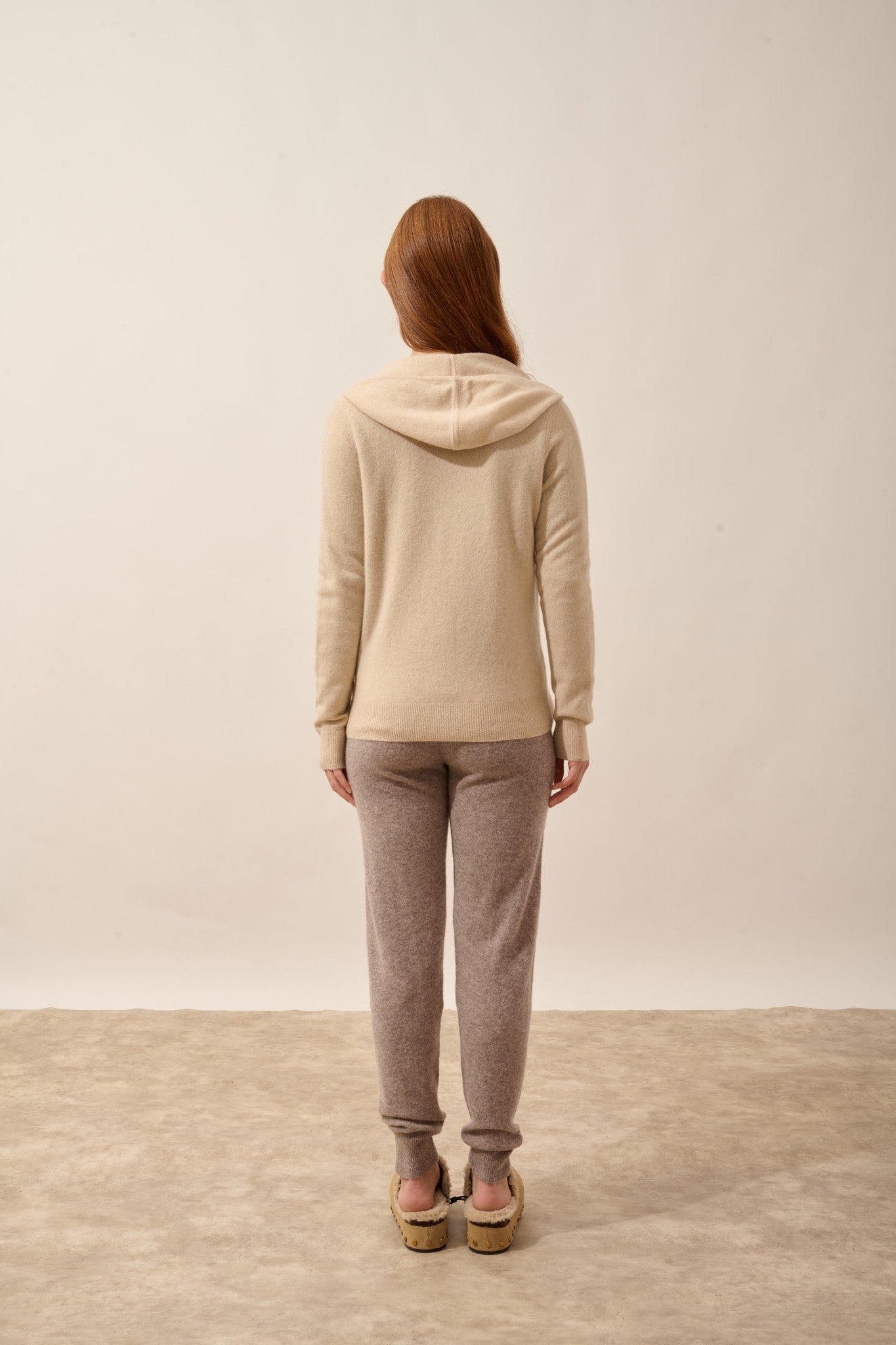 debbie gilet col zippé capuche sable