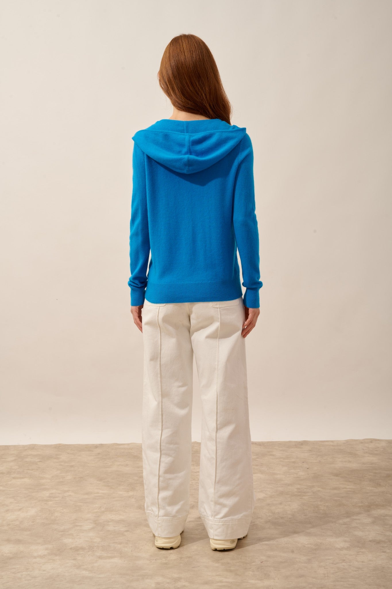 debbie gilet zippé capuche azur