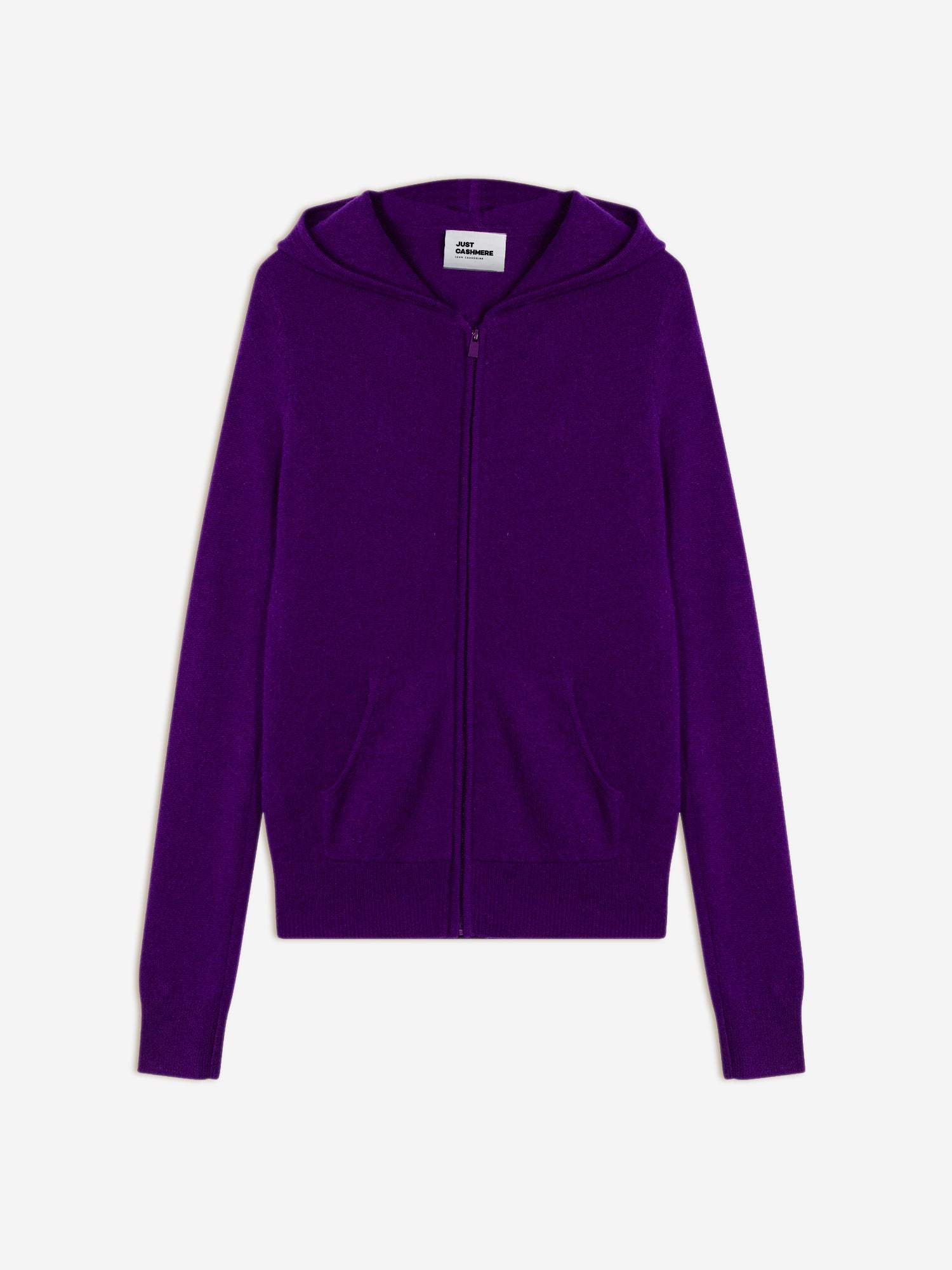 DEBBIE gilet zippé capuche violette
