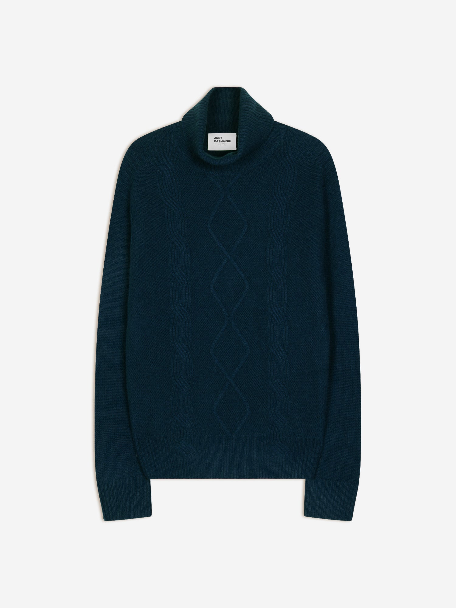 DOLMA pull col roulé bleu pétrole