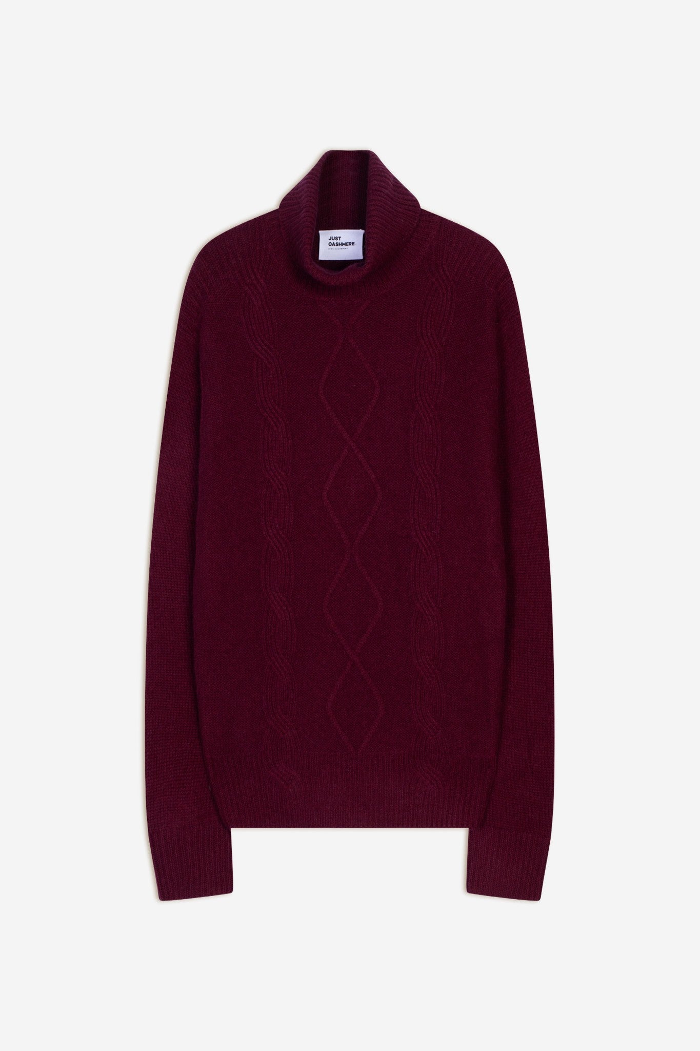 dolma pull col roulé bordeaux