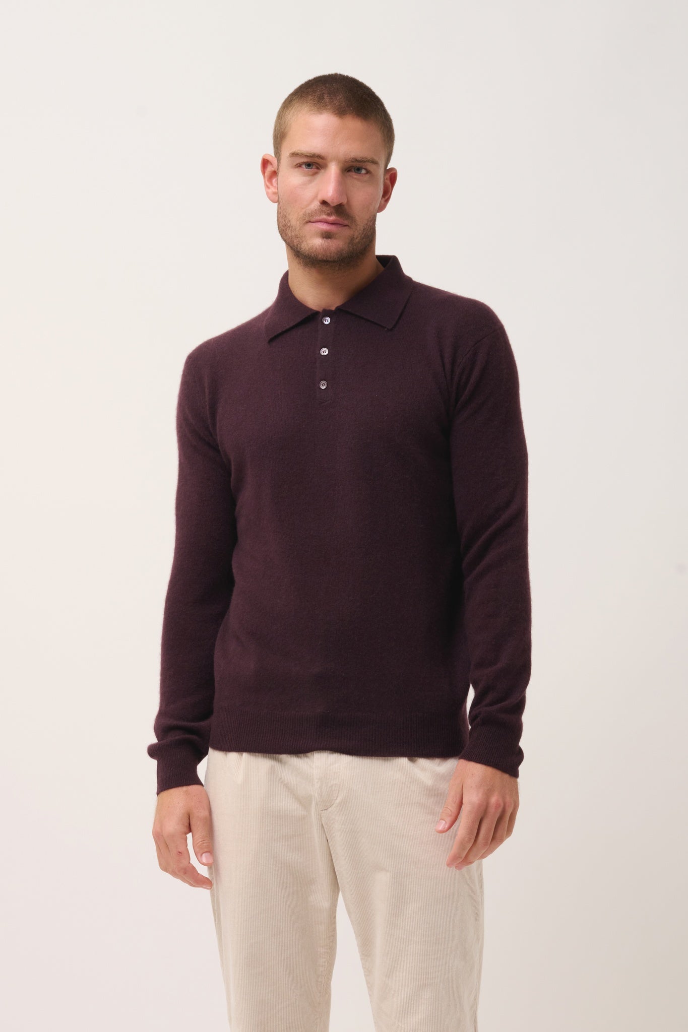 DOUGLAS aubergine polo shirt