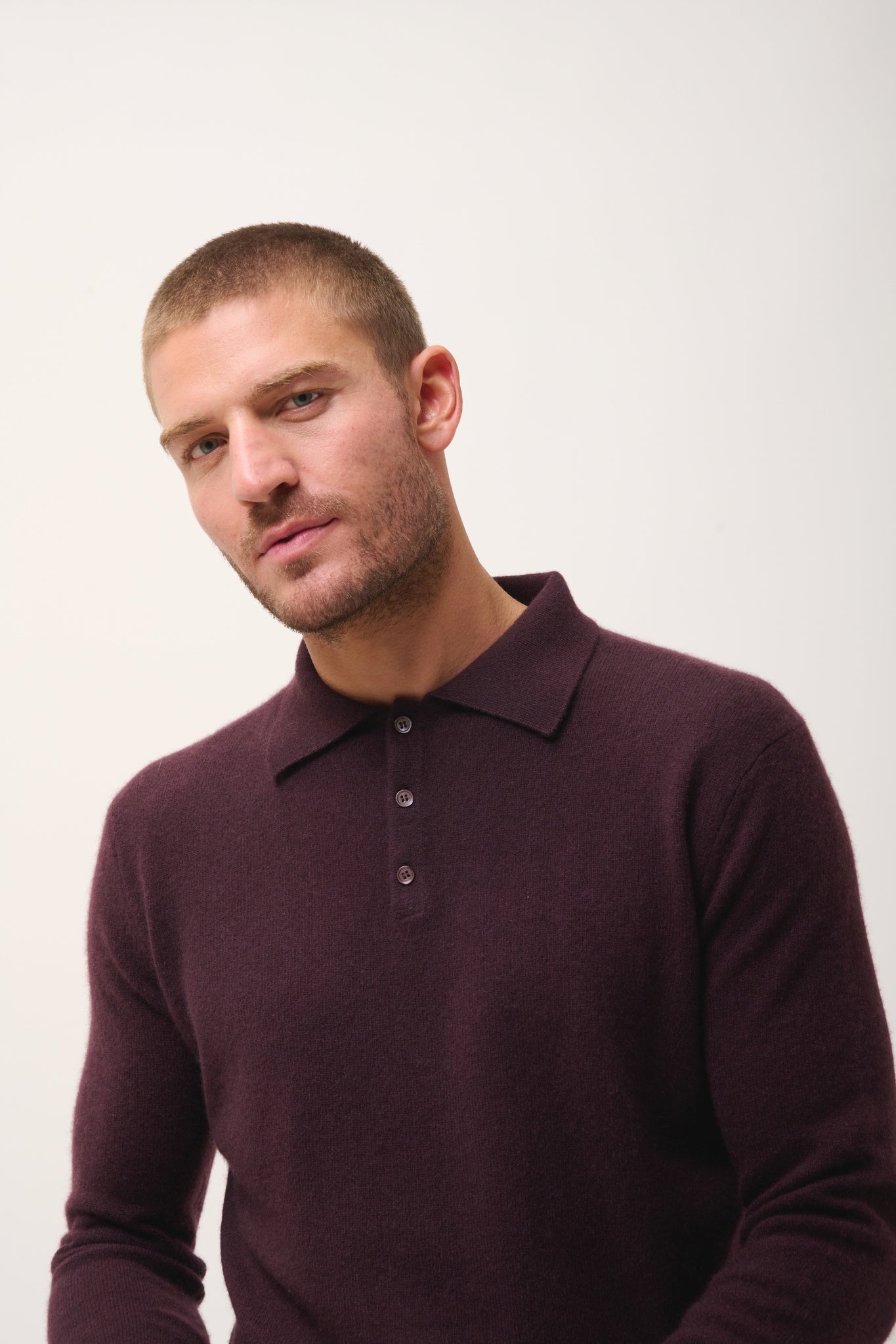 DOUGLAS aubergine polo shirt