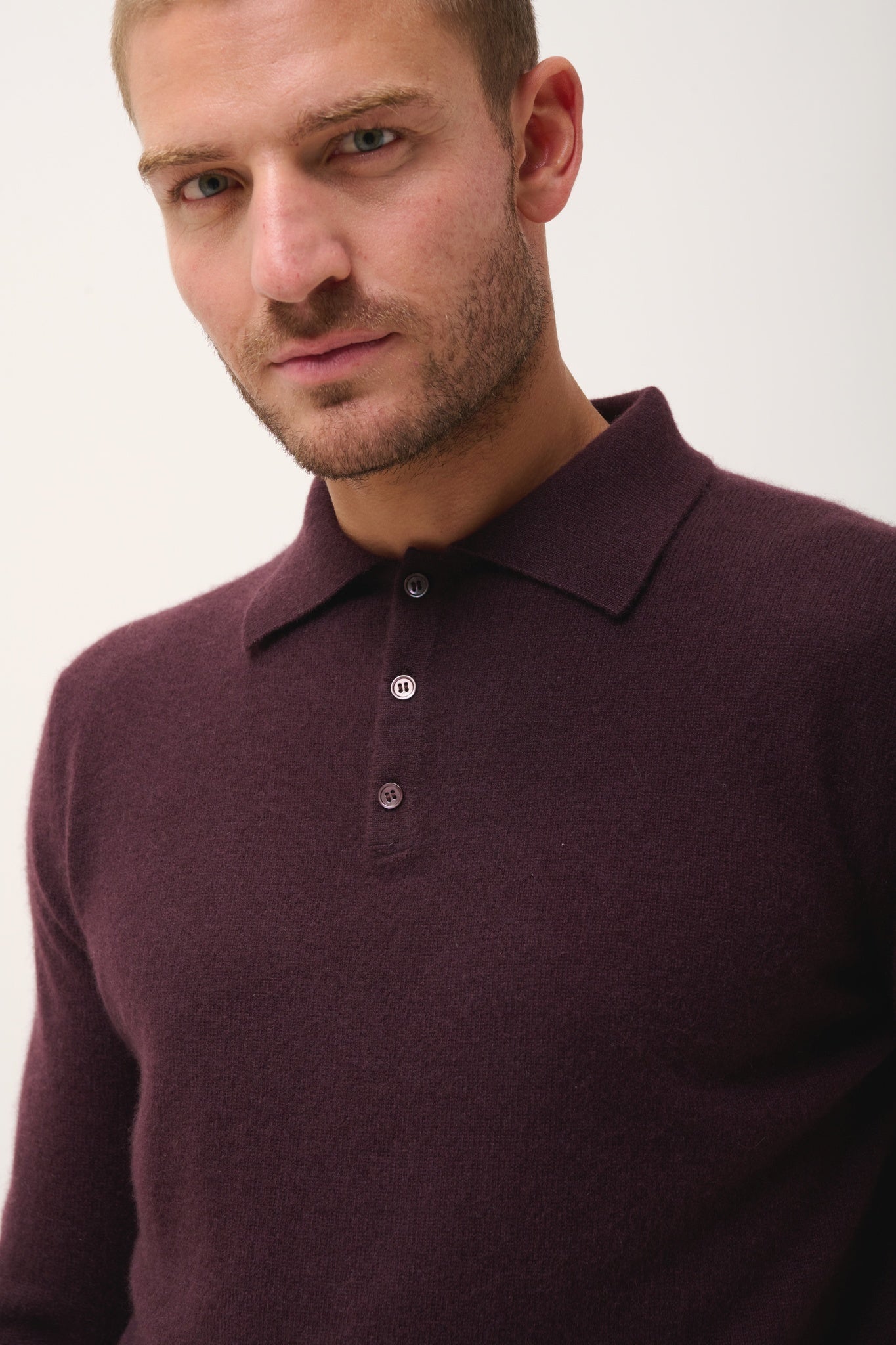DOUGLAS aubergine polo shirt