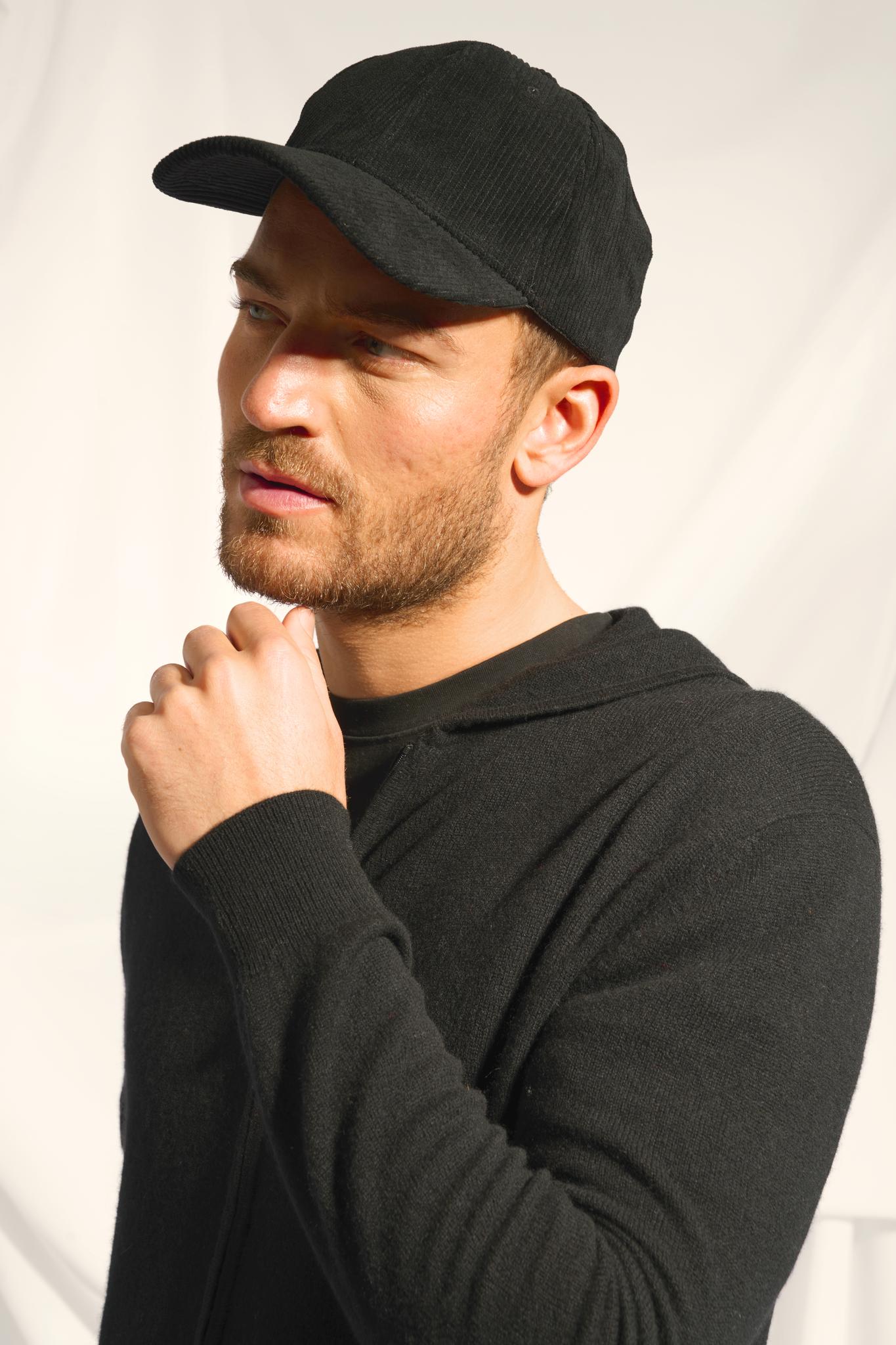 ELLIOT gilet col zippé capuche noir