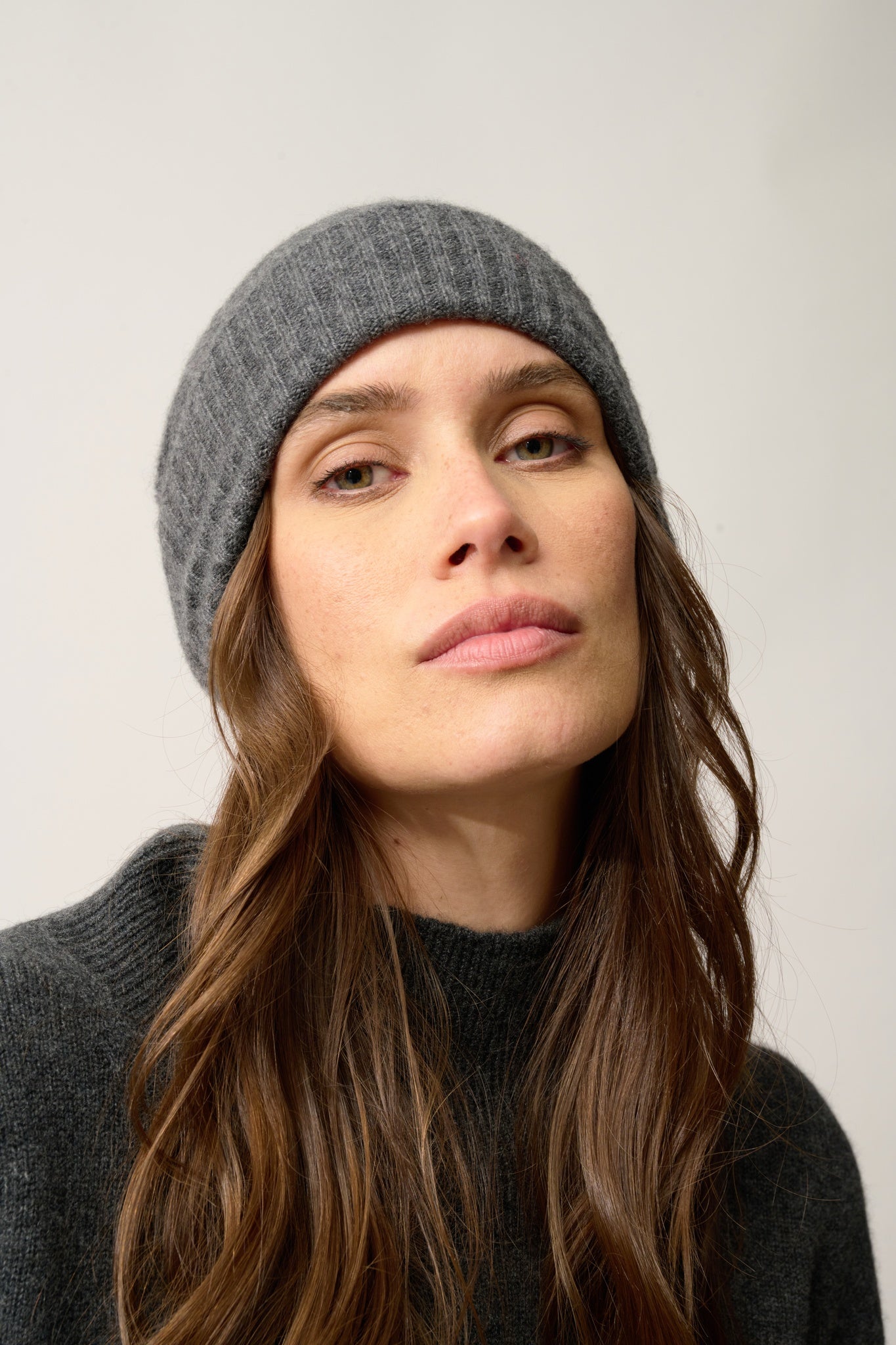 EMBER bonnet 4 fils anthracite chiné