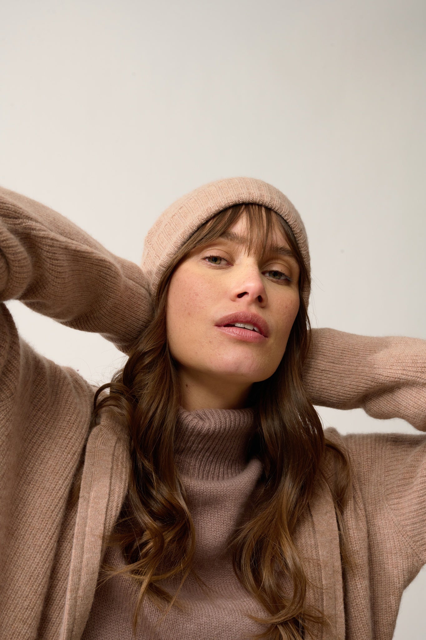 EMBER bonnet 4 fils camel chiné