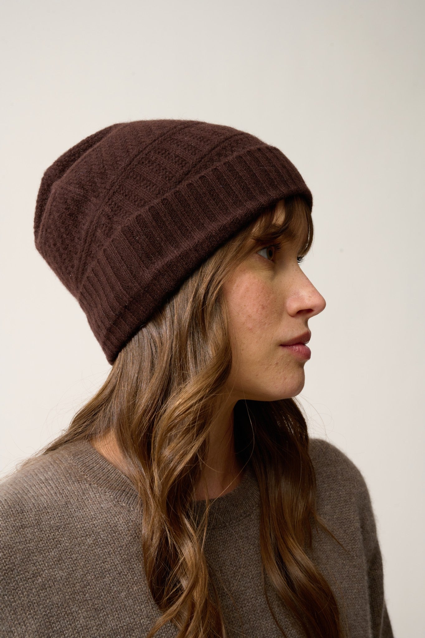 ember bonnet 4 fils choco 100% cachemire