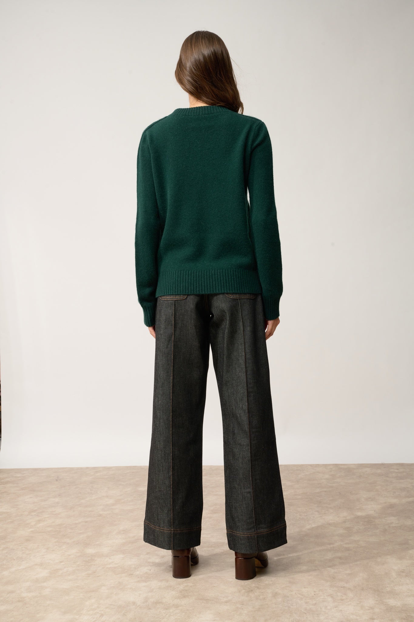 EMMA pull col rond cyprès