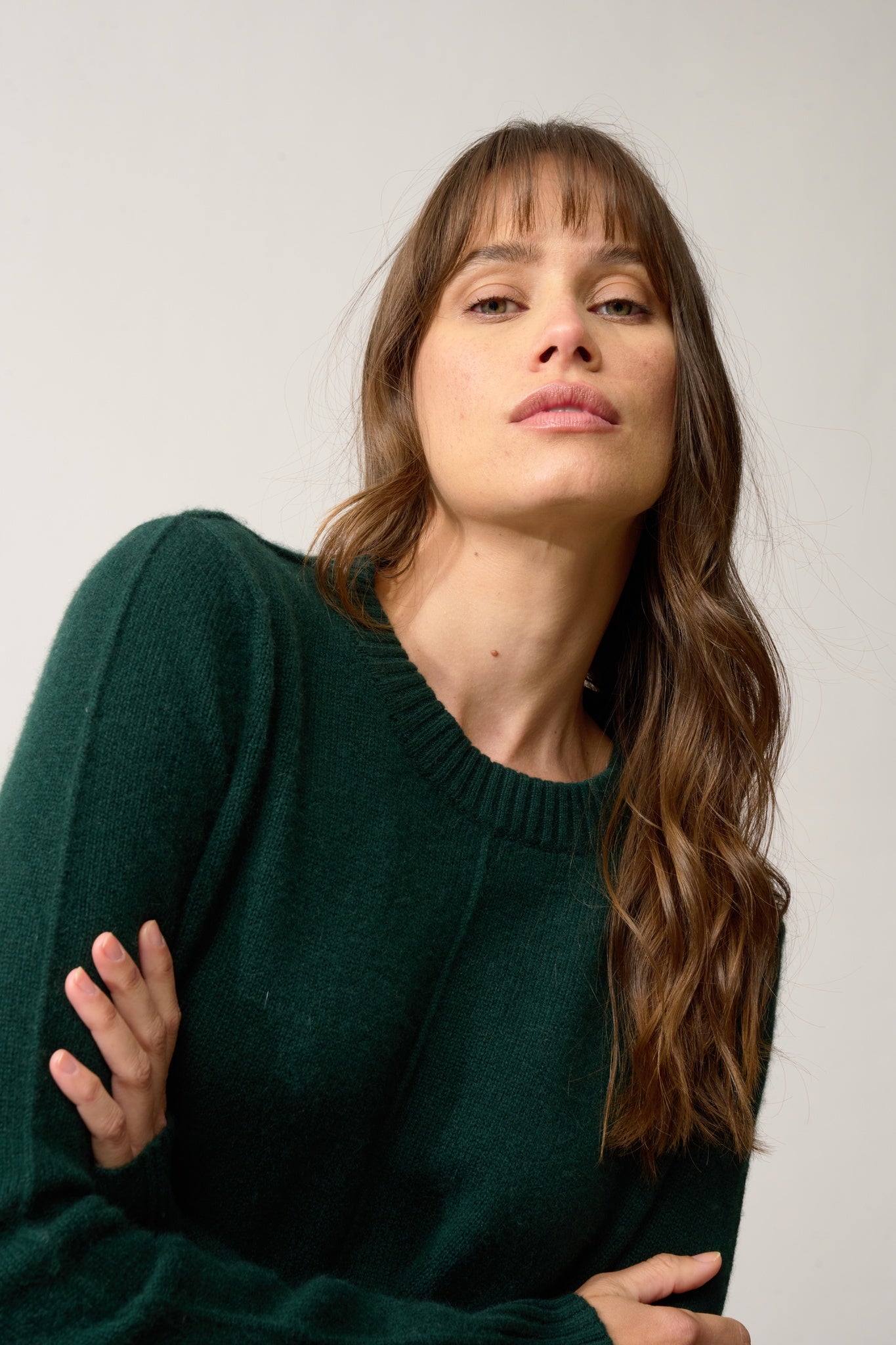 EMMA pull col rond cyprès