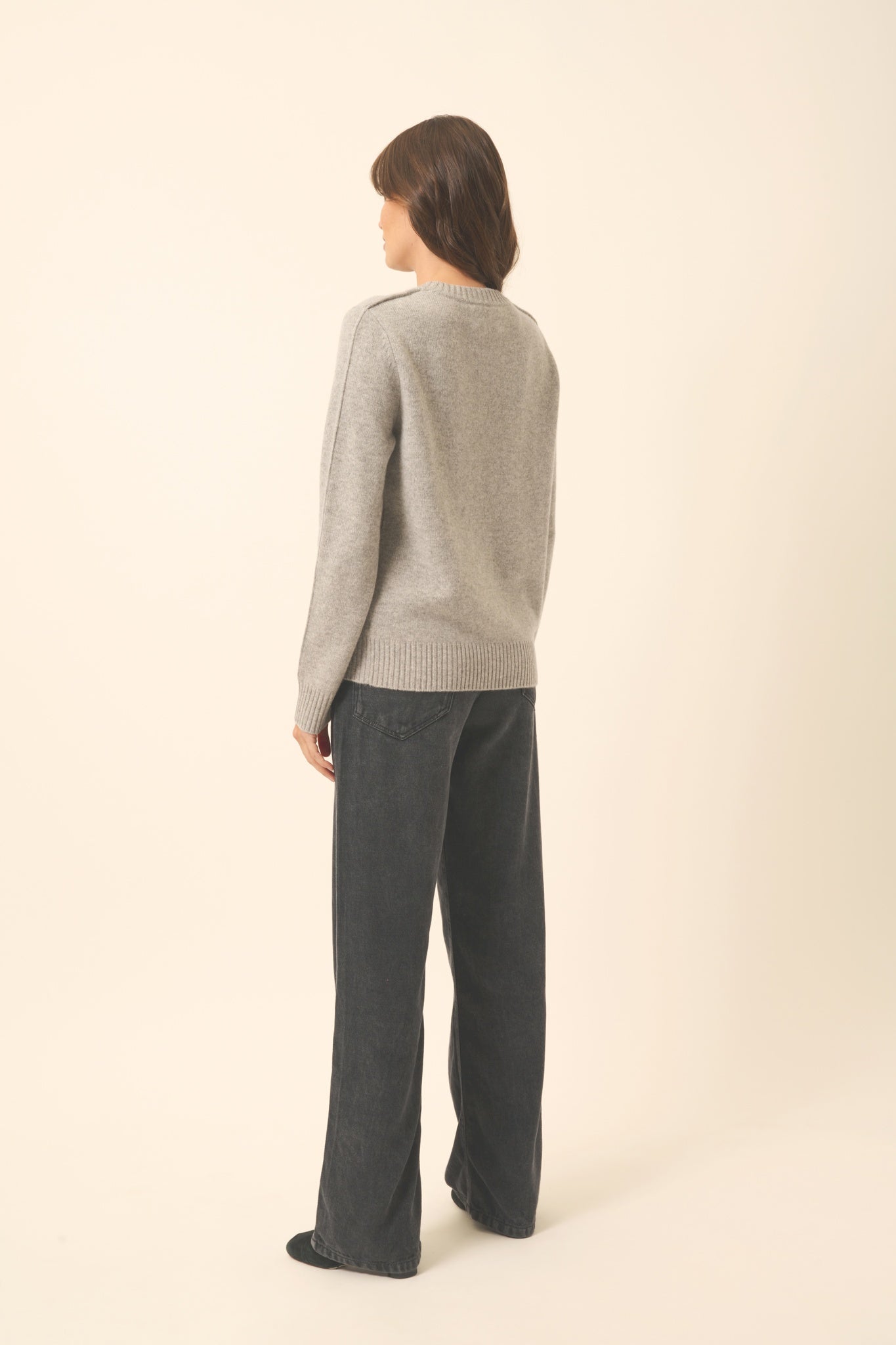 EMMA nuage chiné round-neck sweater