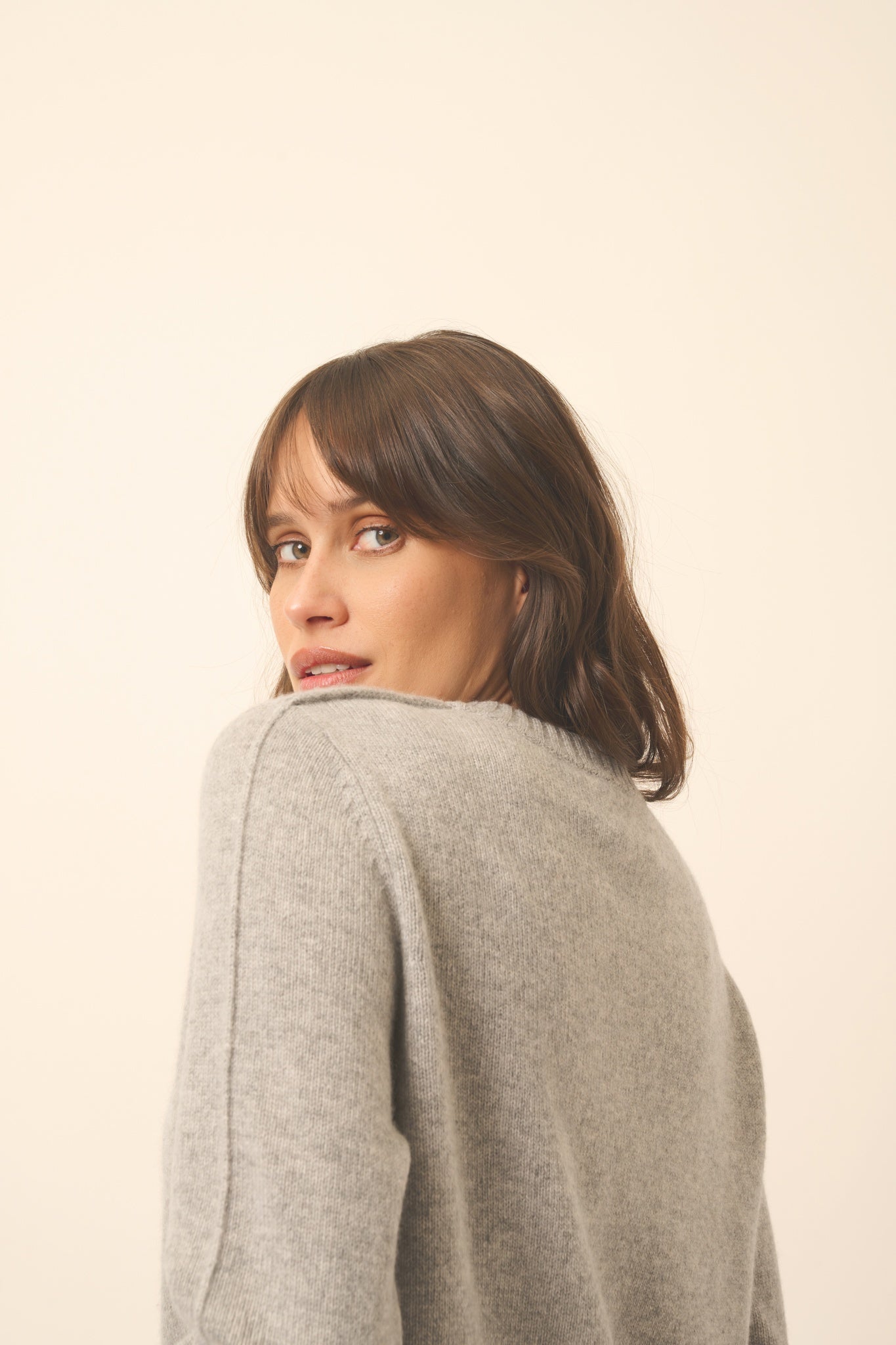 EMMA nuage chiné round-neck sweater