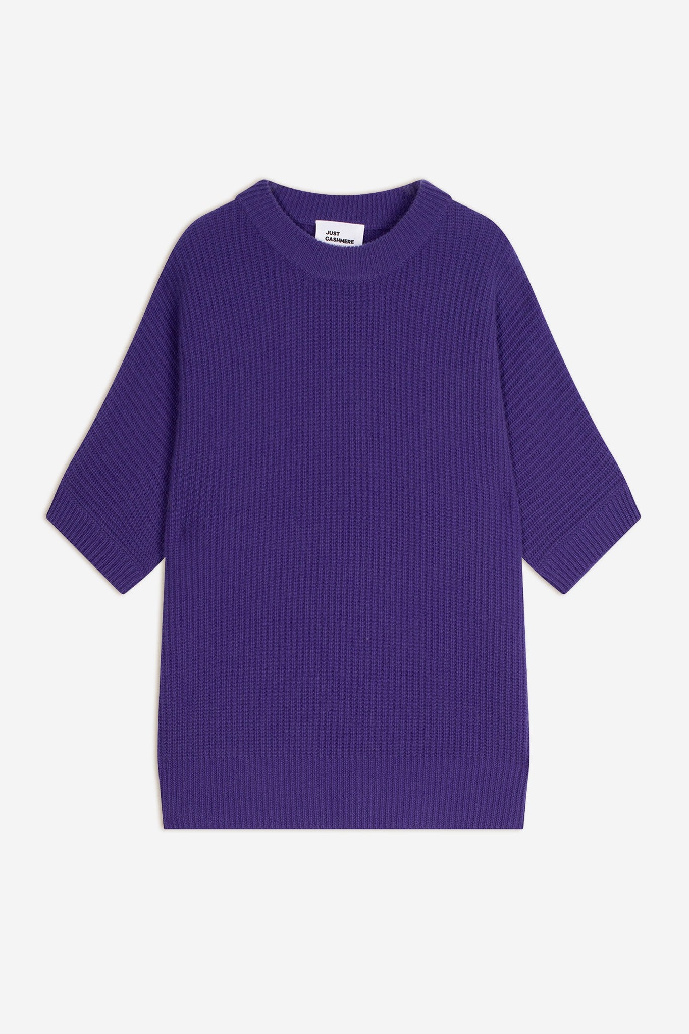 érina t-shirt col bateau chauve souris 4 fils améthyste