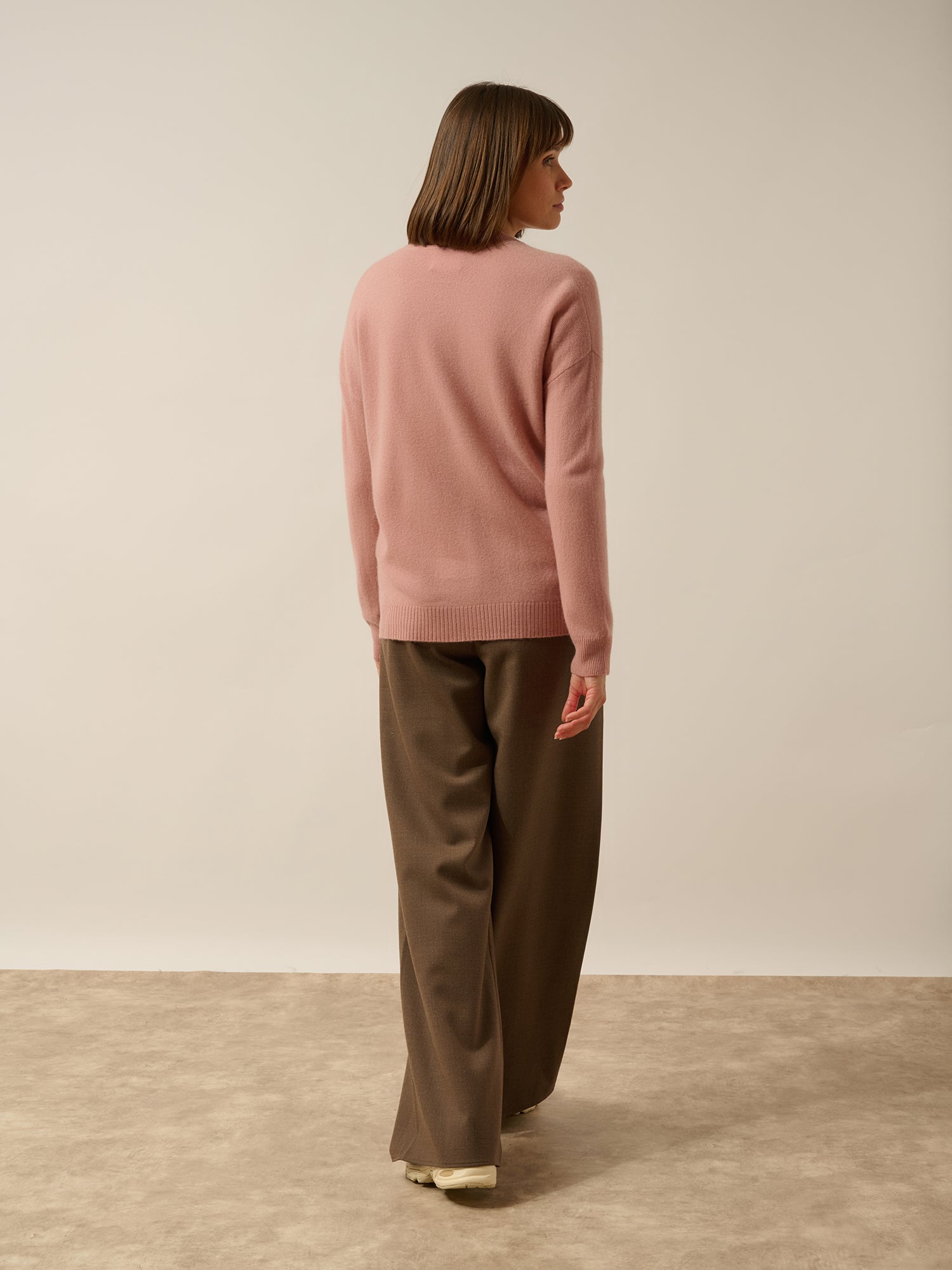 ERVIE rosewood mao collar vest