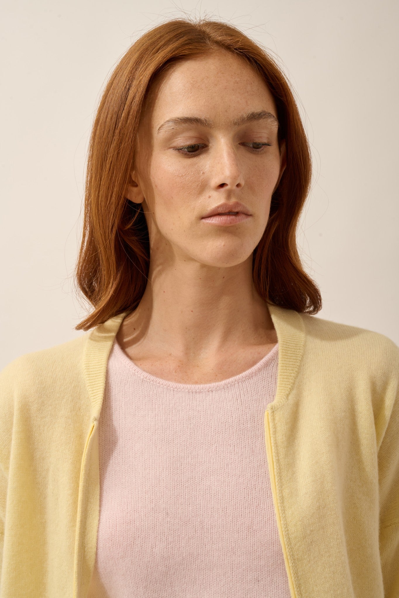 ervie gilet zippé col mao limonade