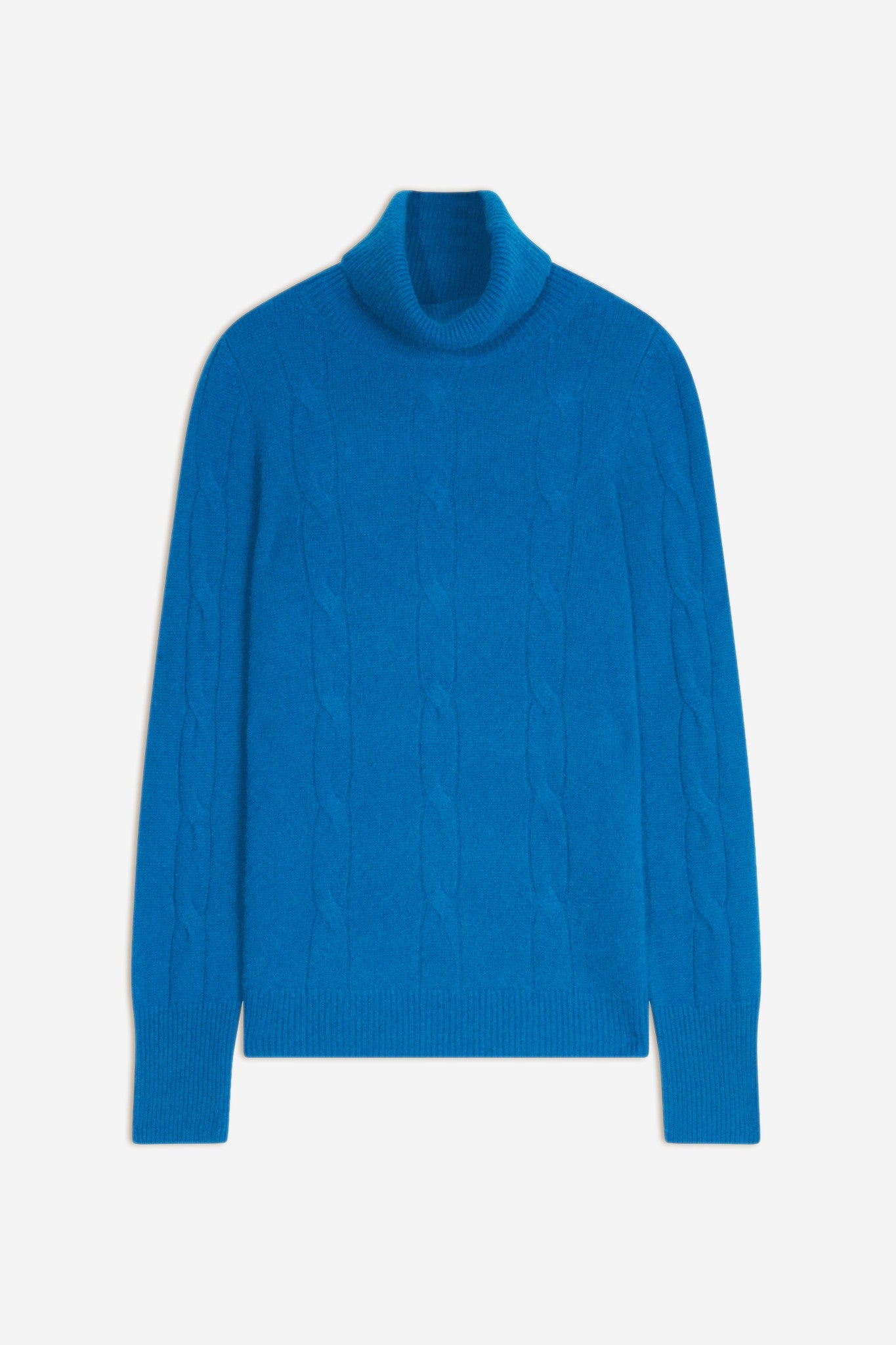 estelle pull col roulé azur