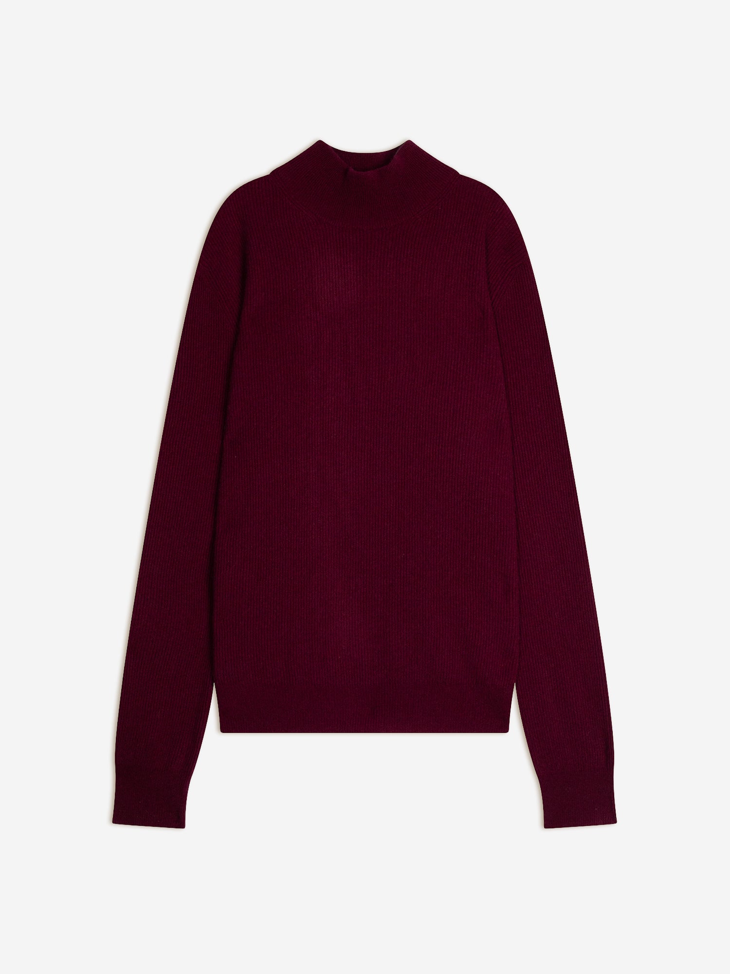 EVA pull col montant bordeaux