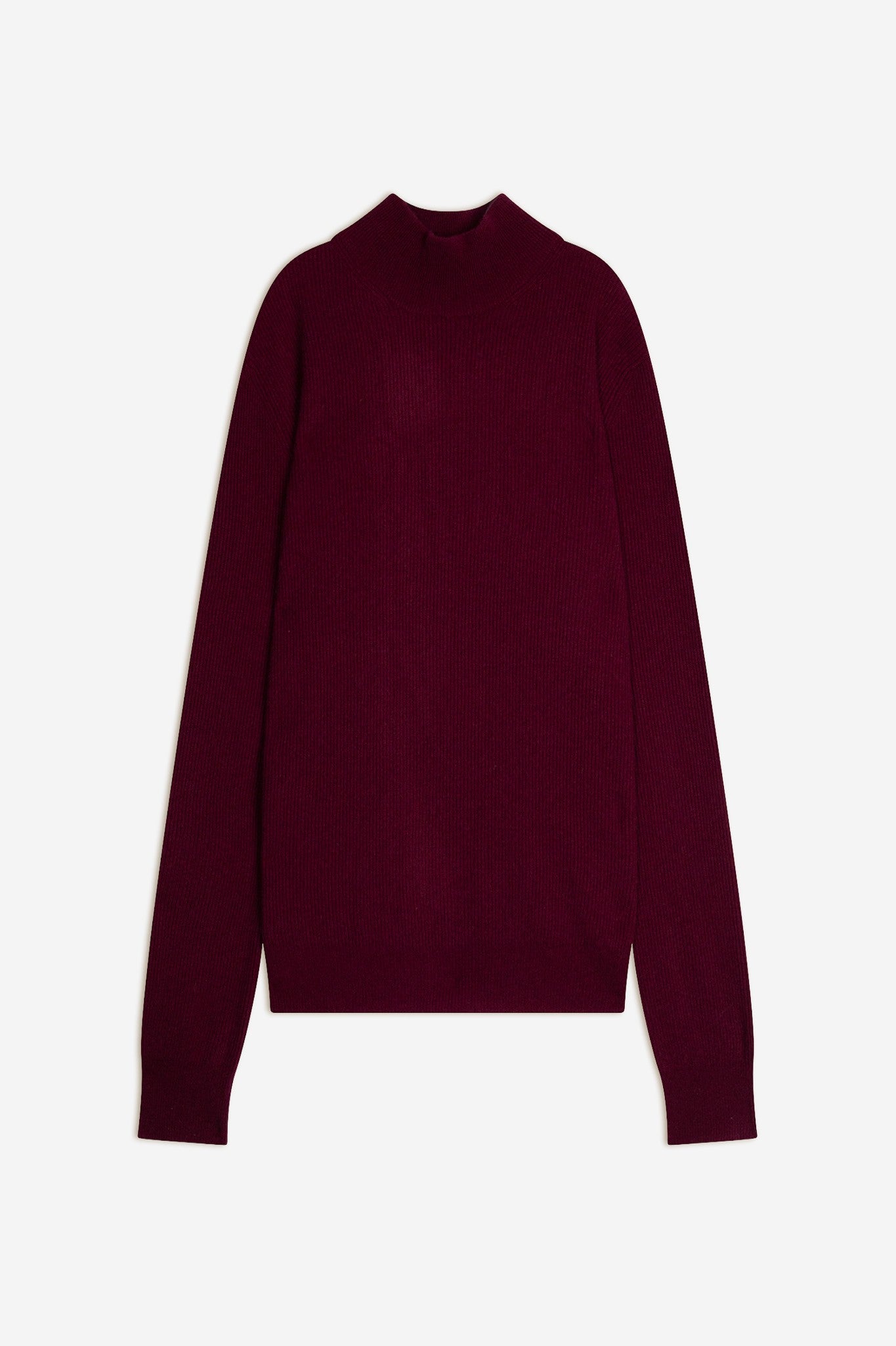 eva pull col montant bordeaux