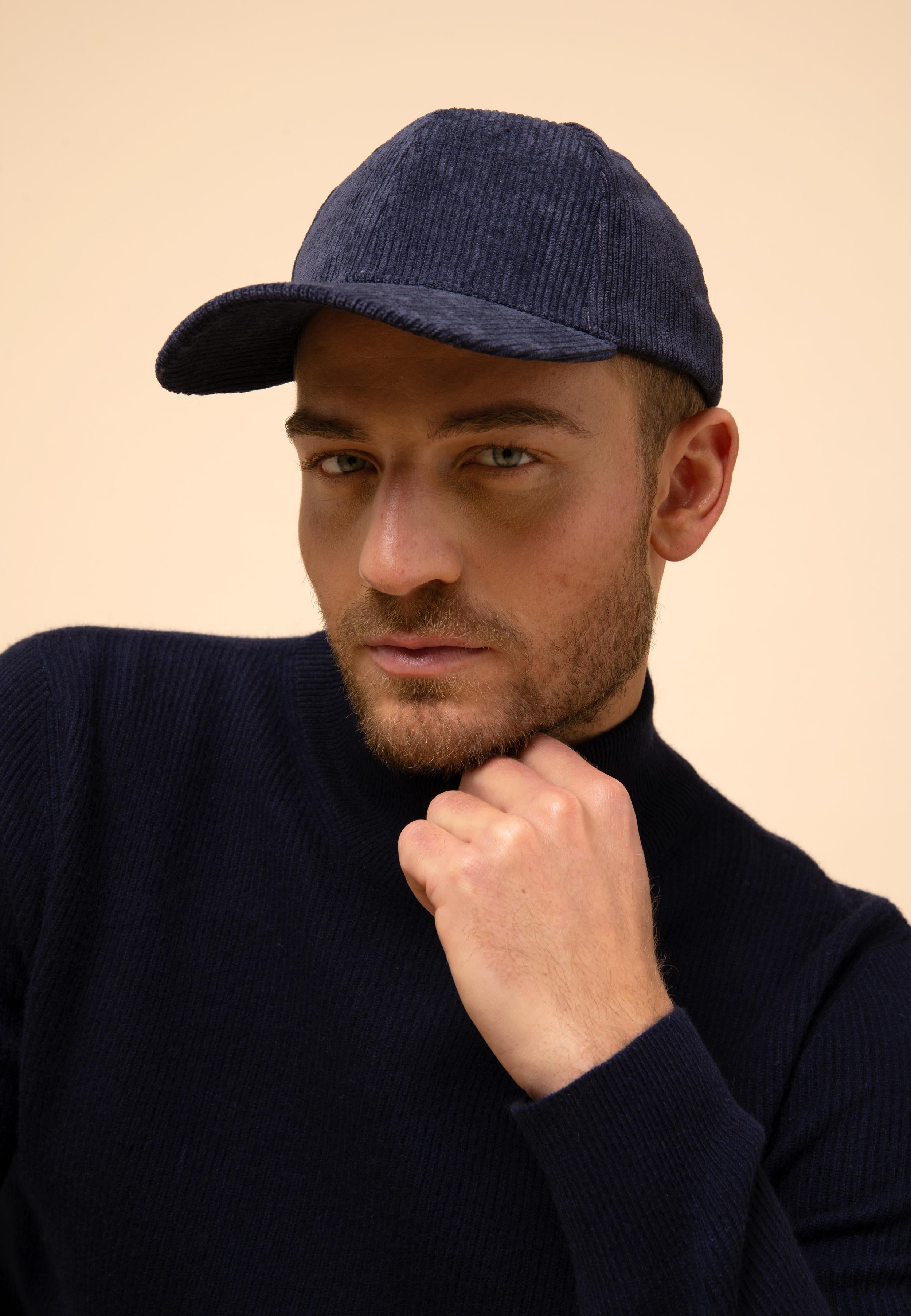 EVA pull col montant navy