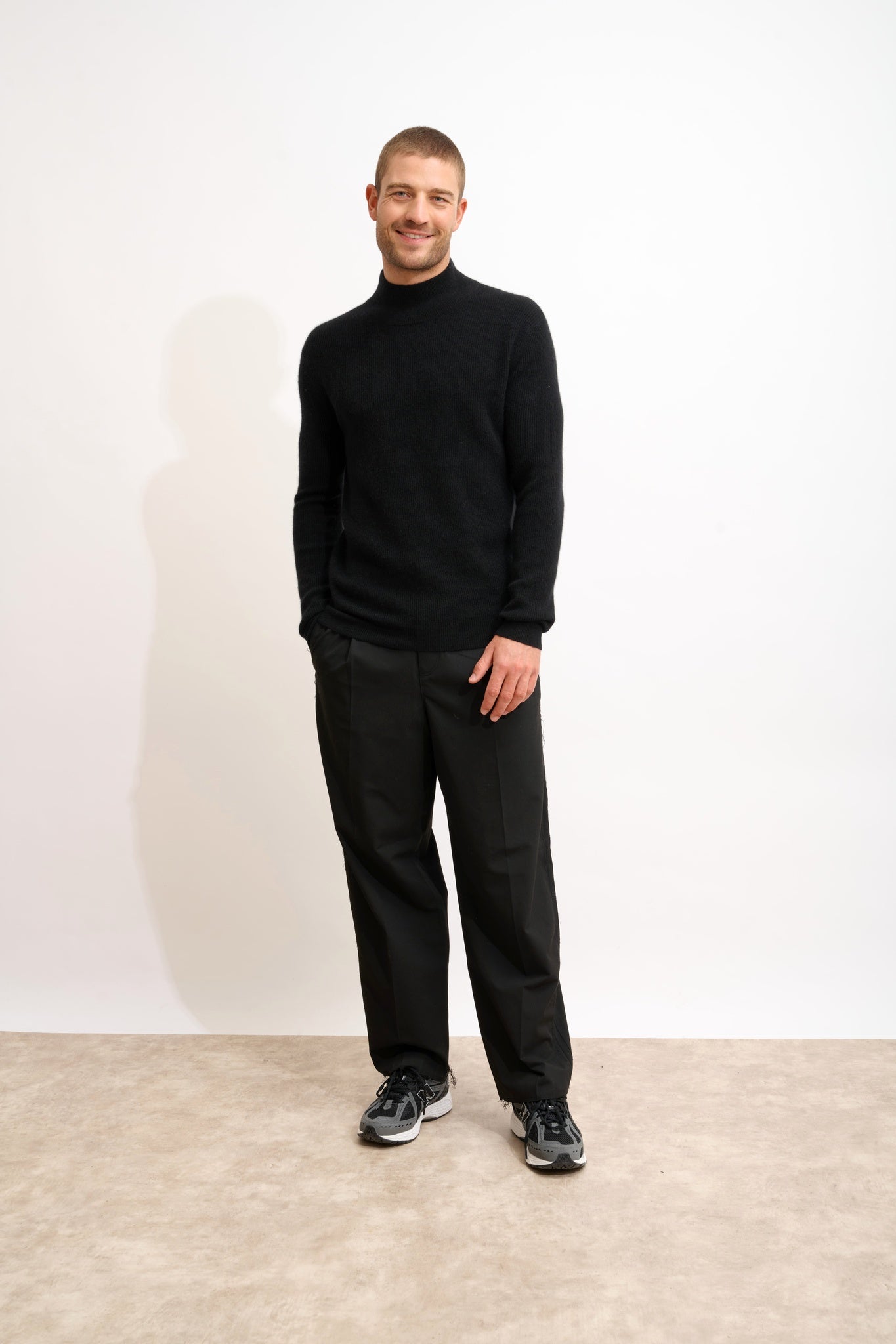 EVA pull col montant noir