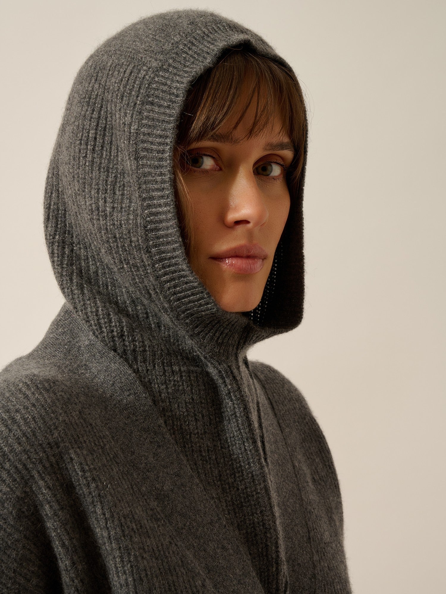 eveline cagoule 4 fils anthracite chiné