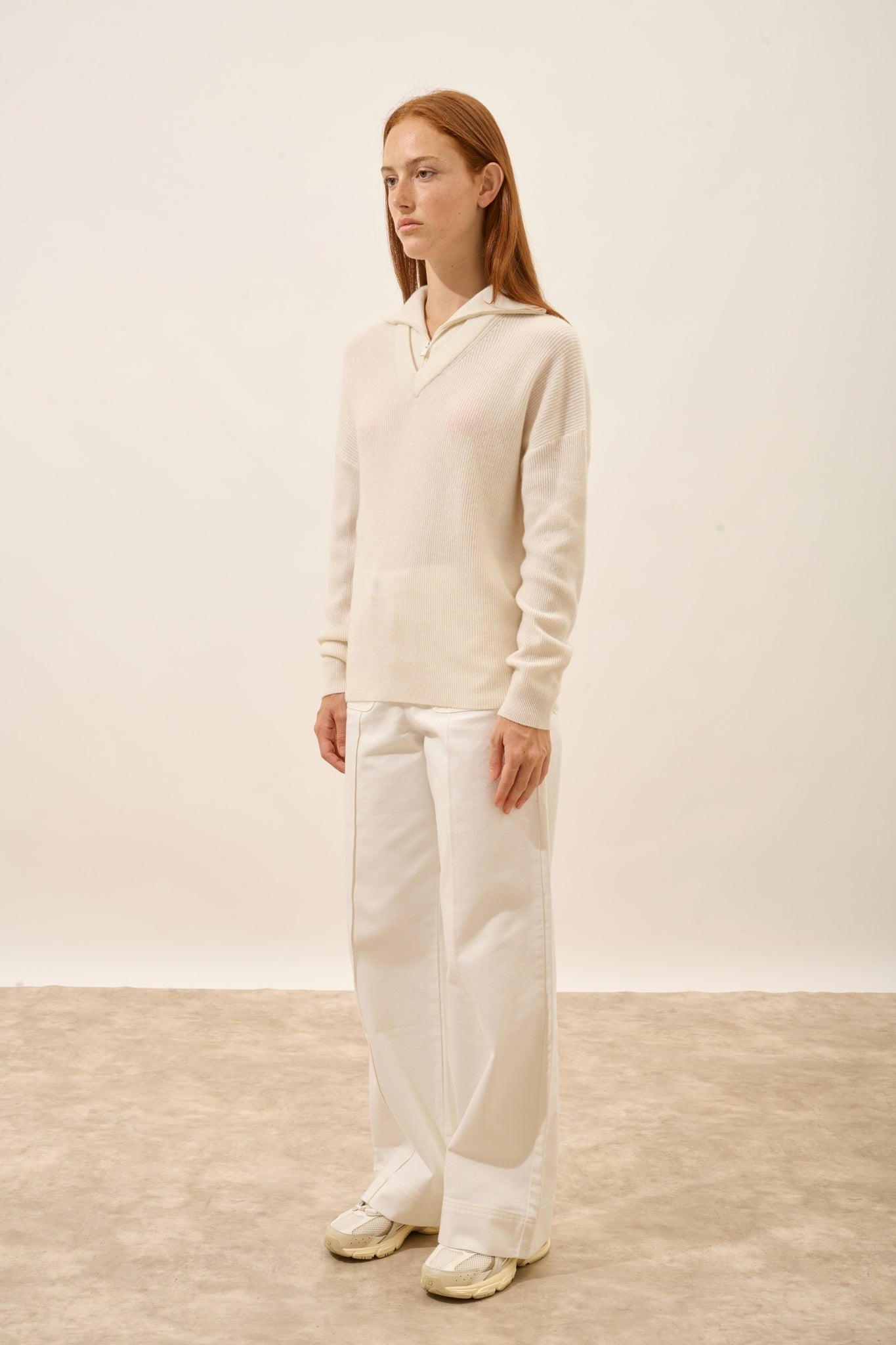 FELISIA pull camionneur ivoire