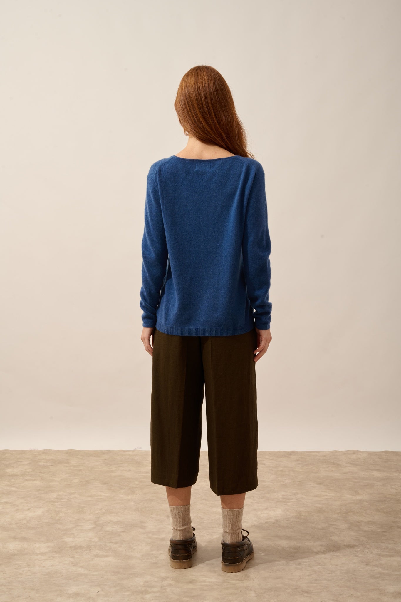 FIONA pull col bateau bleu perse