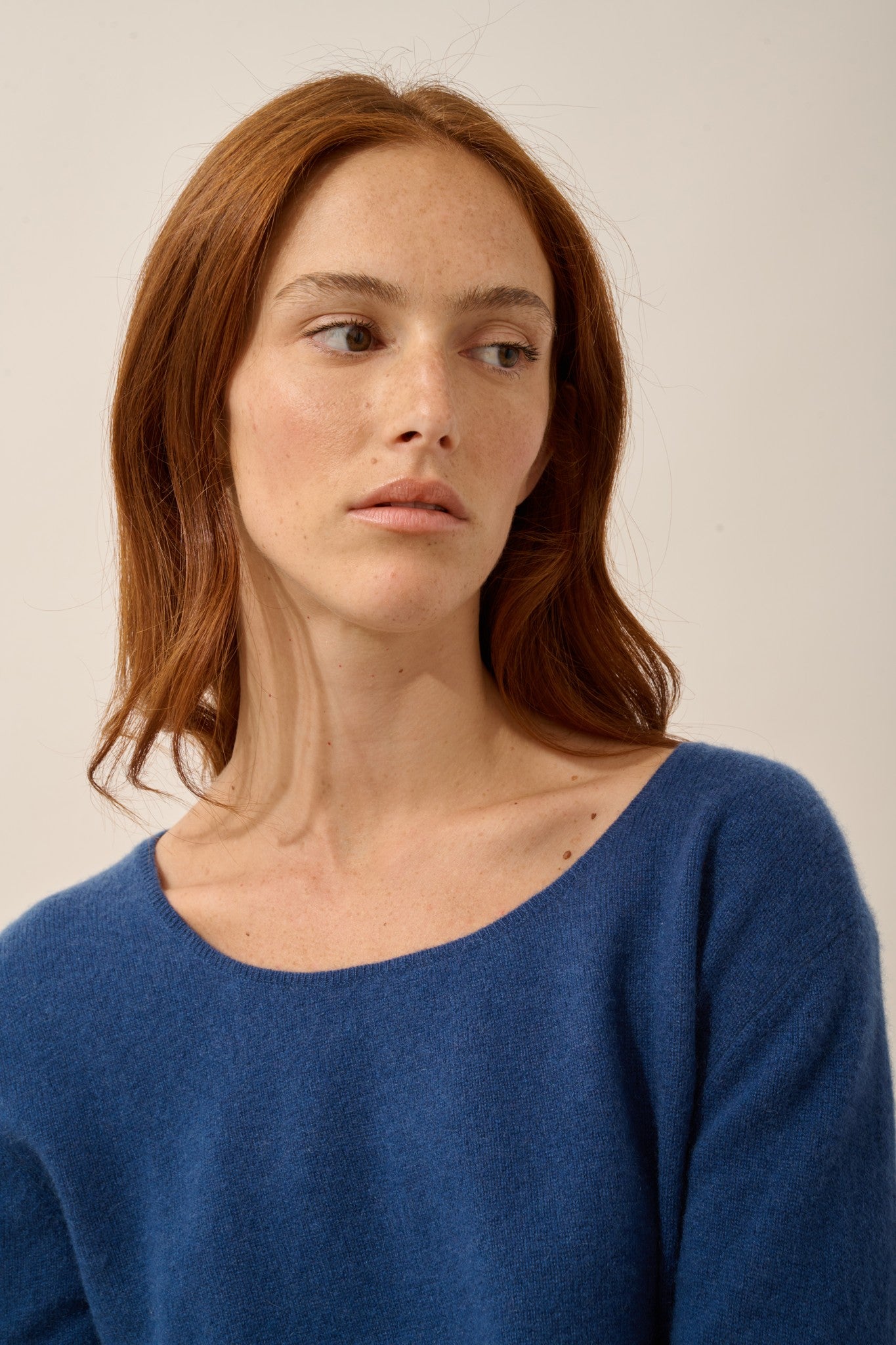 fiona pull col bateau bleu perse