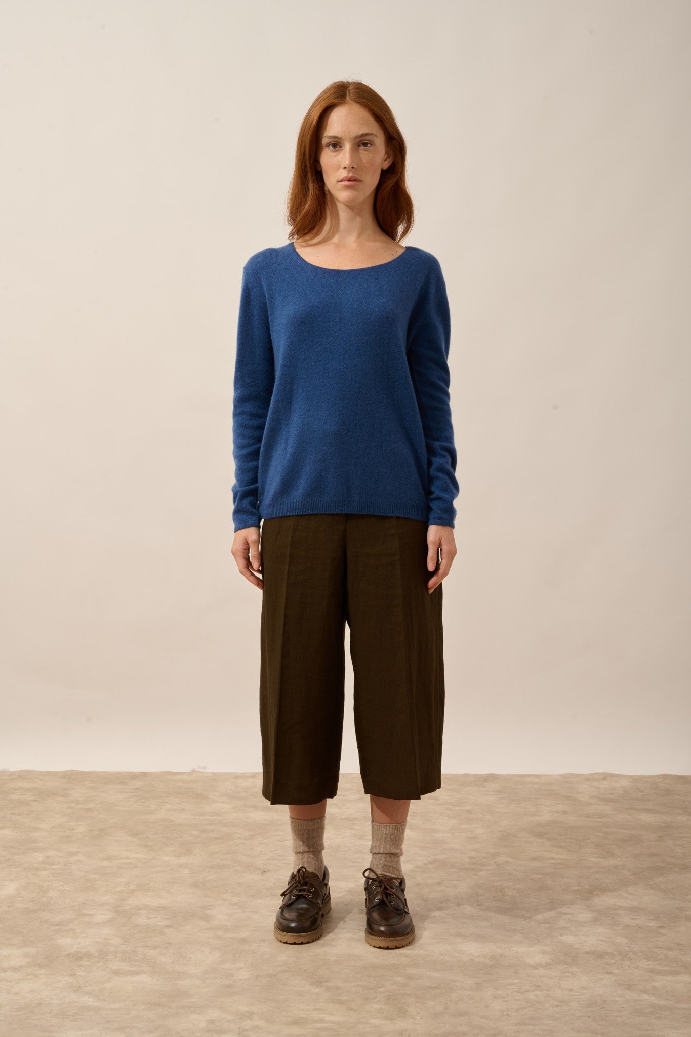 fiona pull col bateau bleu perse