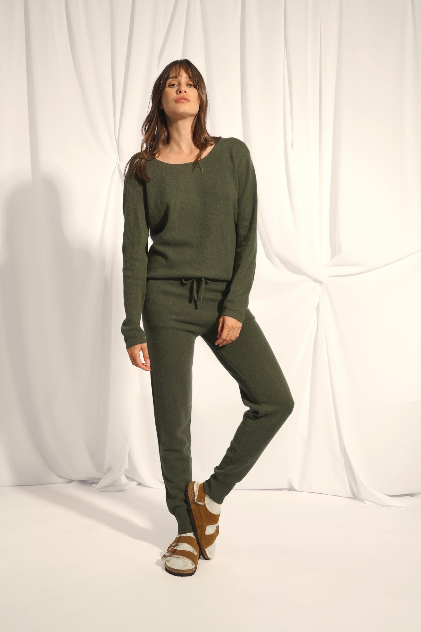 FIONA pull col bateau kaki