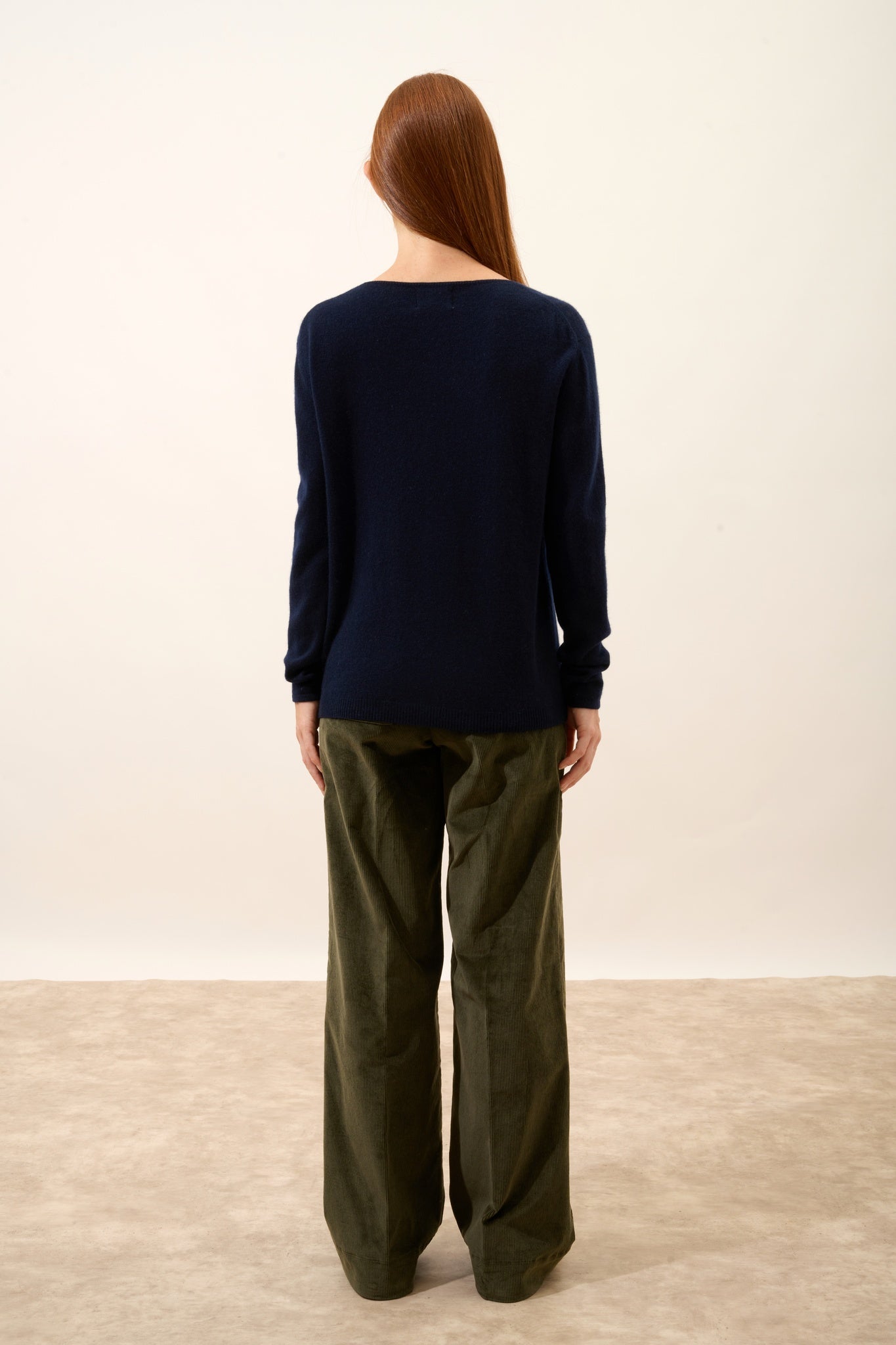 FIONA pull col bateau navy