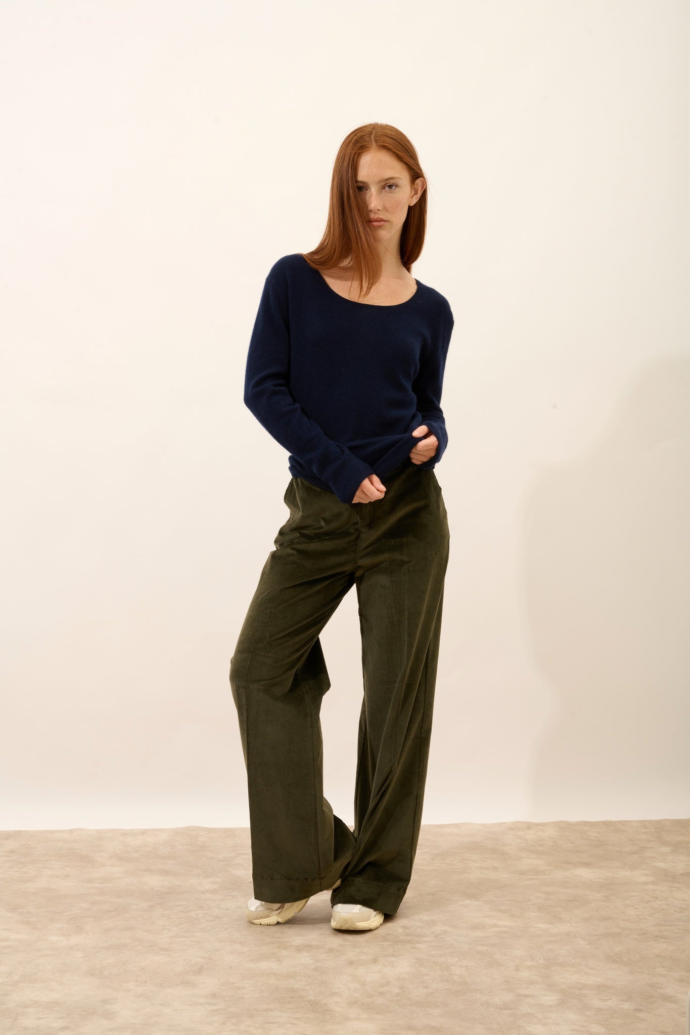 FIONA pull col bateau navy