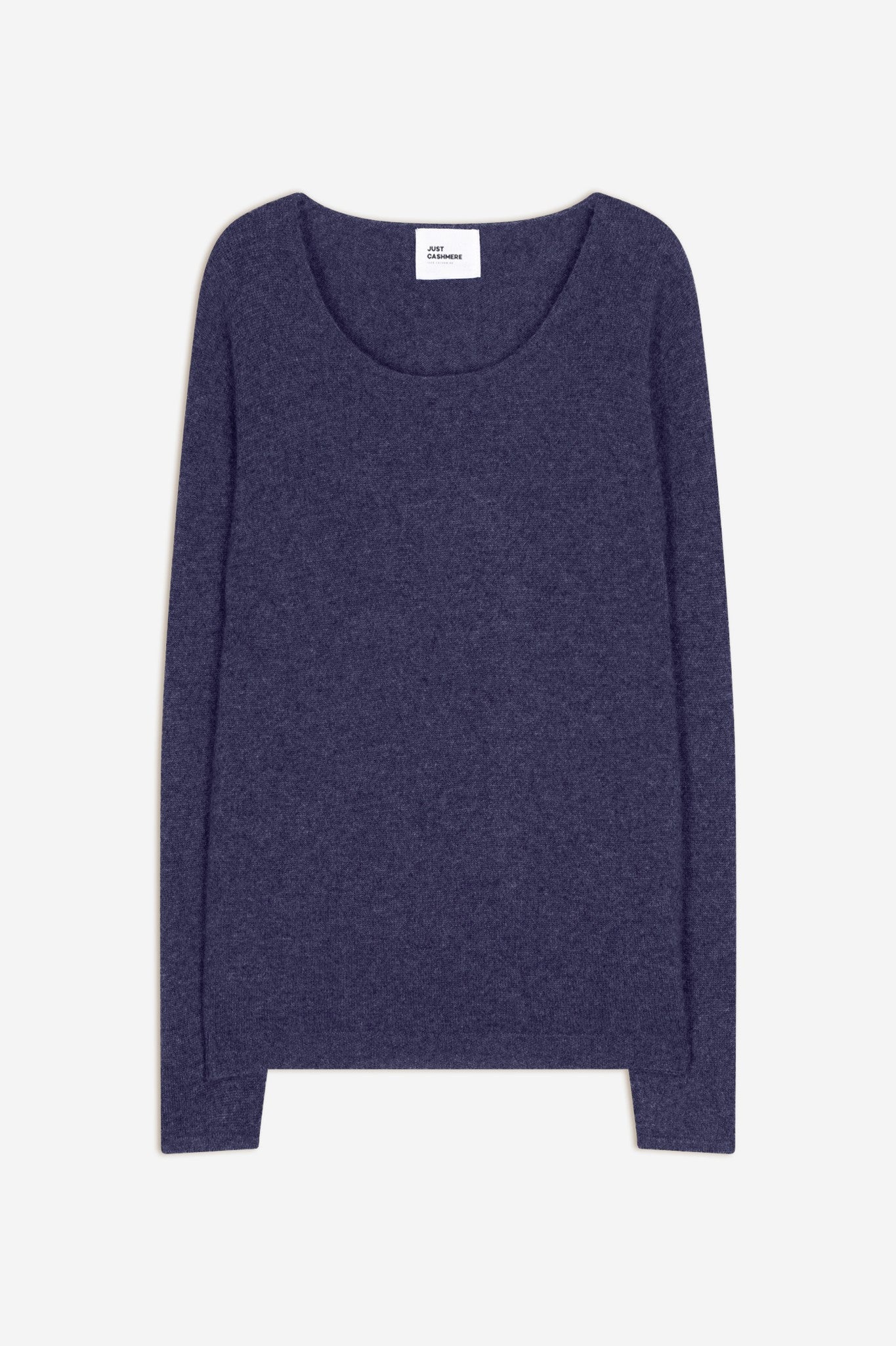 fiona pull col bateau violet gris chiné