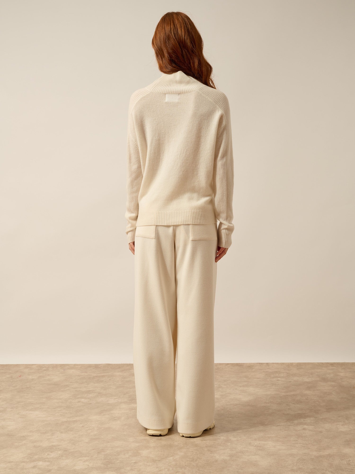 fiorina pull col roulé ivoire