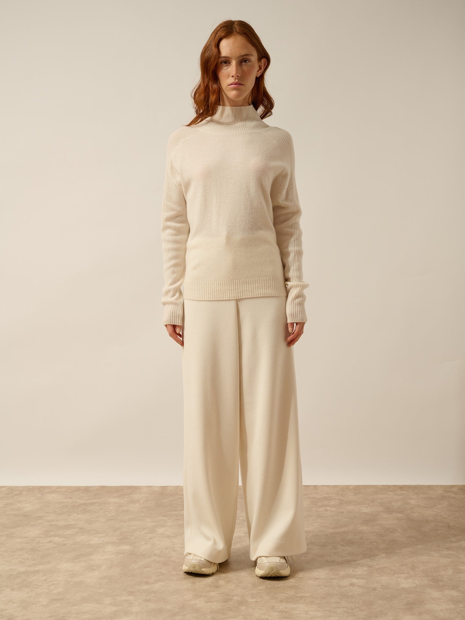 fiorina pull col roulé ivoire