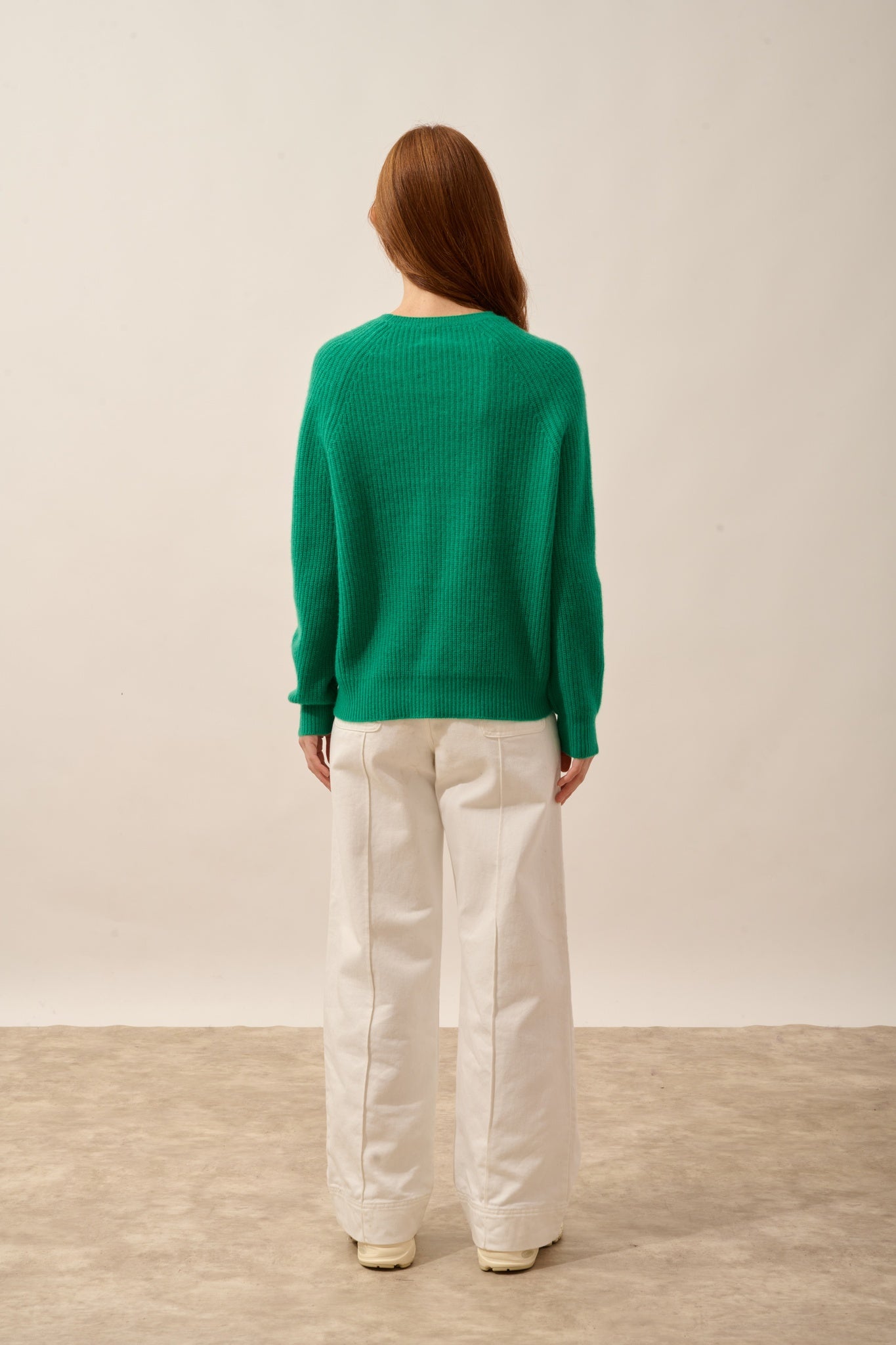 FRIO pull col rond 4 fils menthe