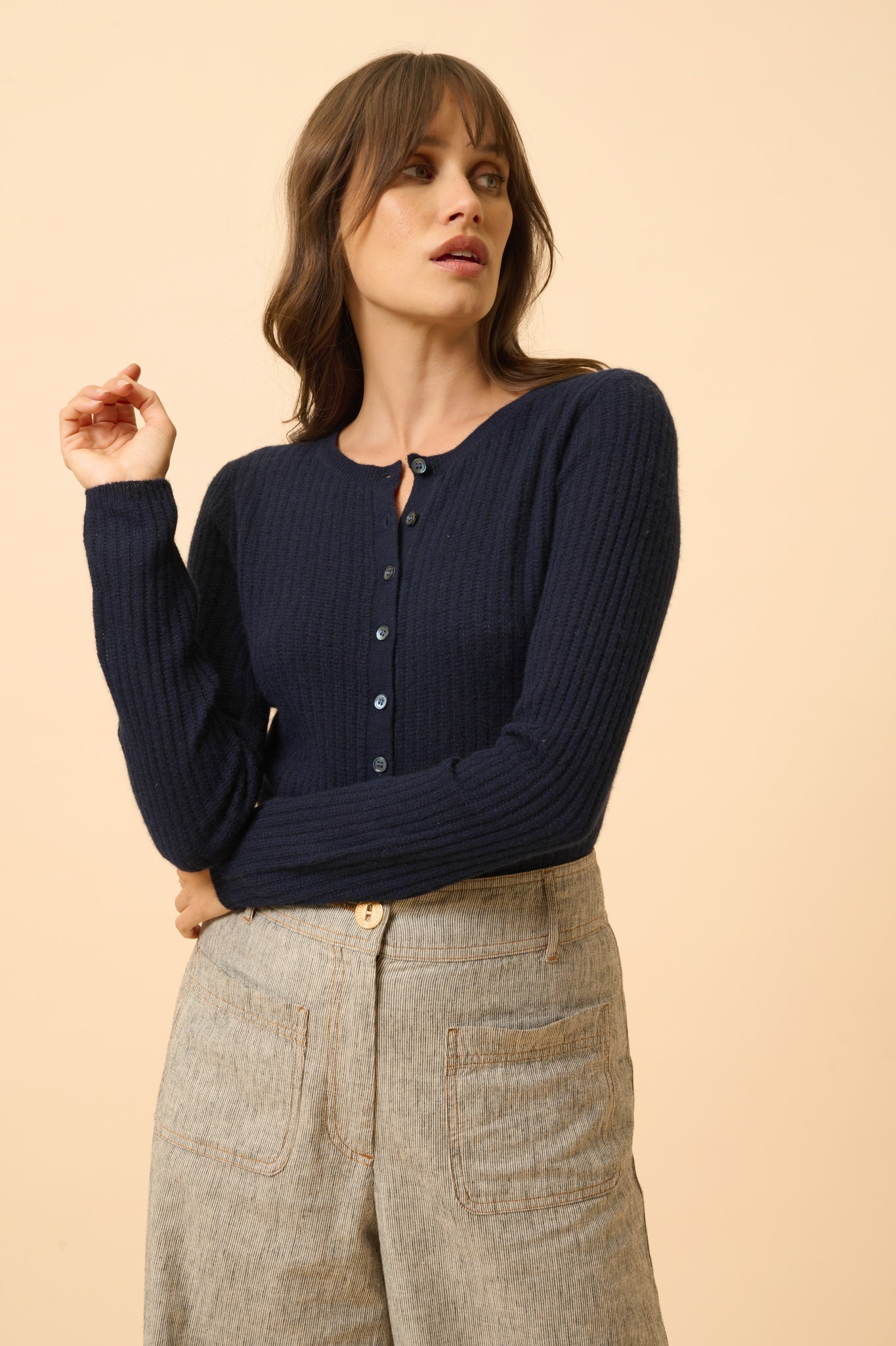 FUNI body col rond navy