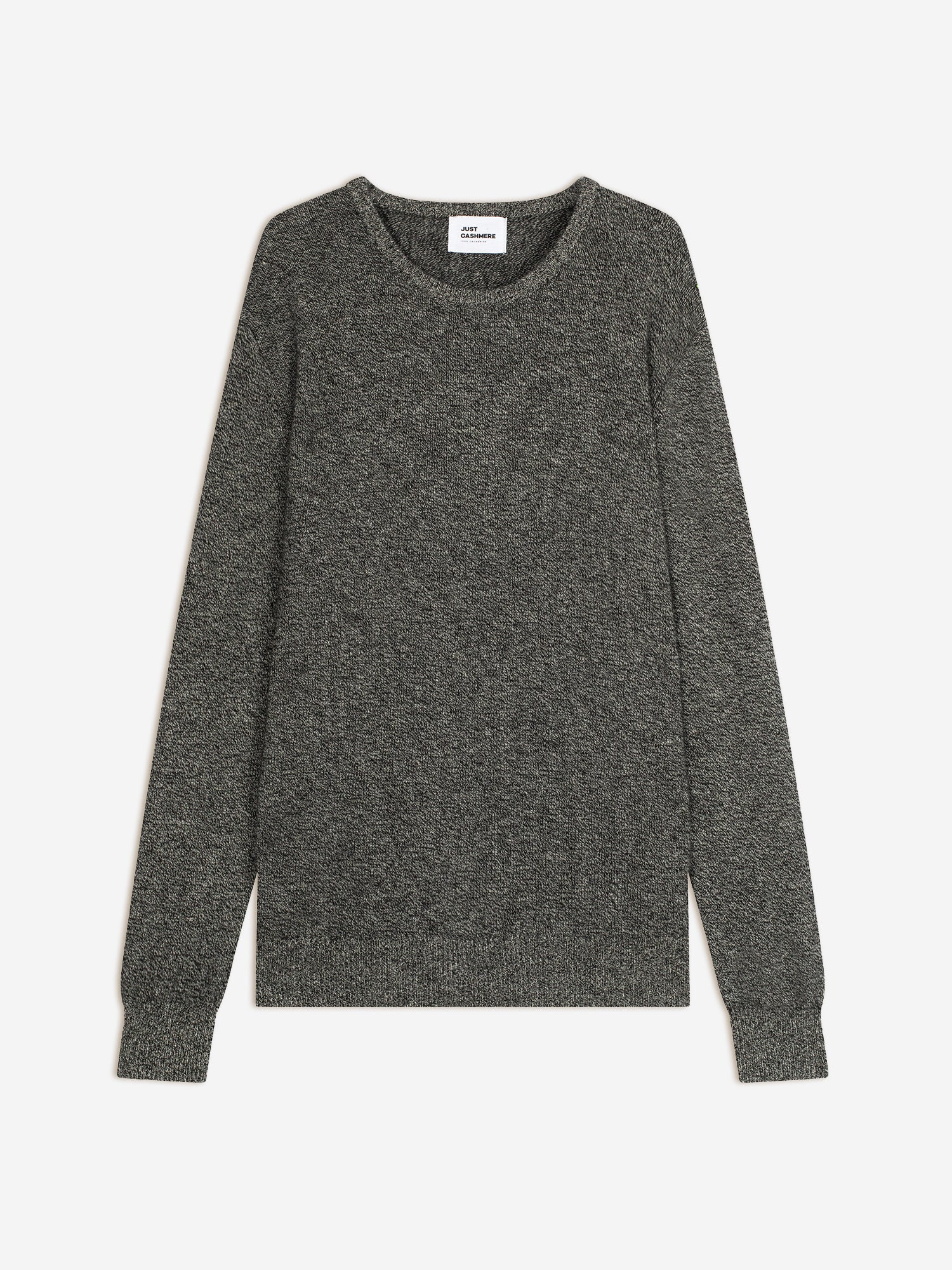 GABIN pull col rond 4 fils noir/blanc