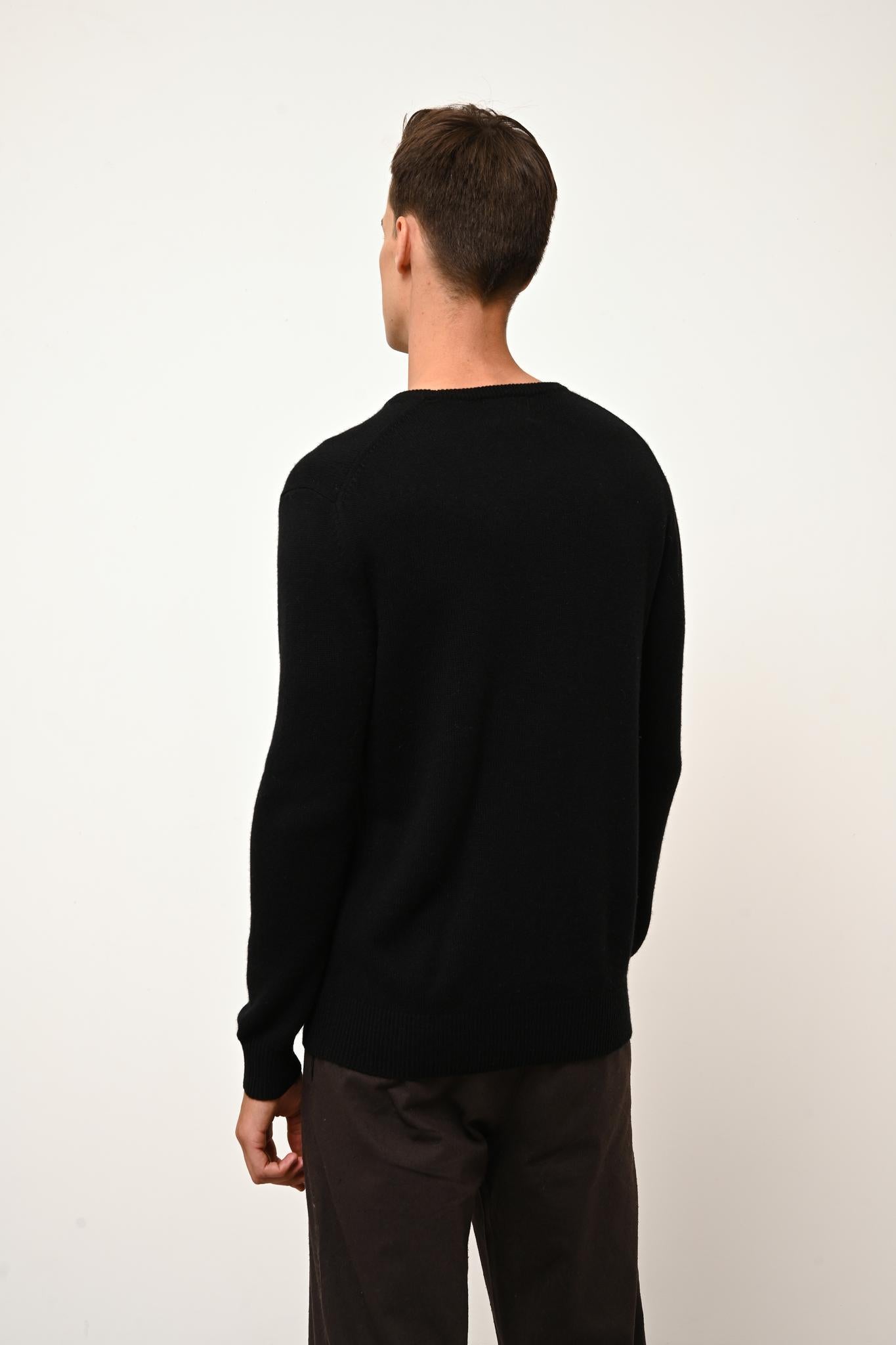 GABIN pull col rond noir