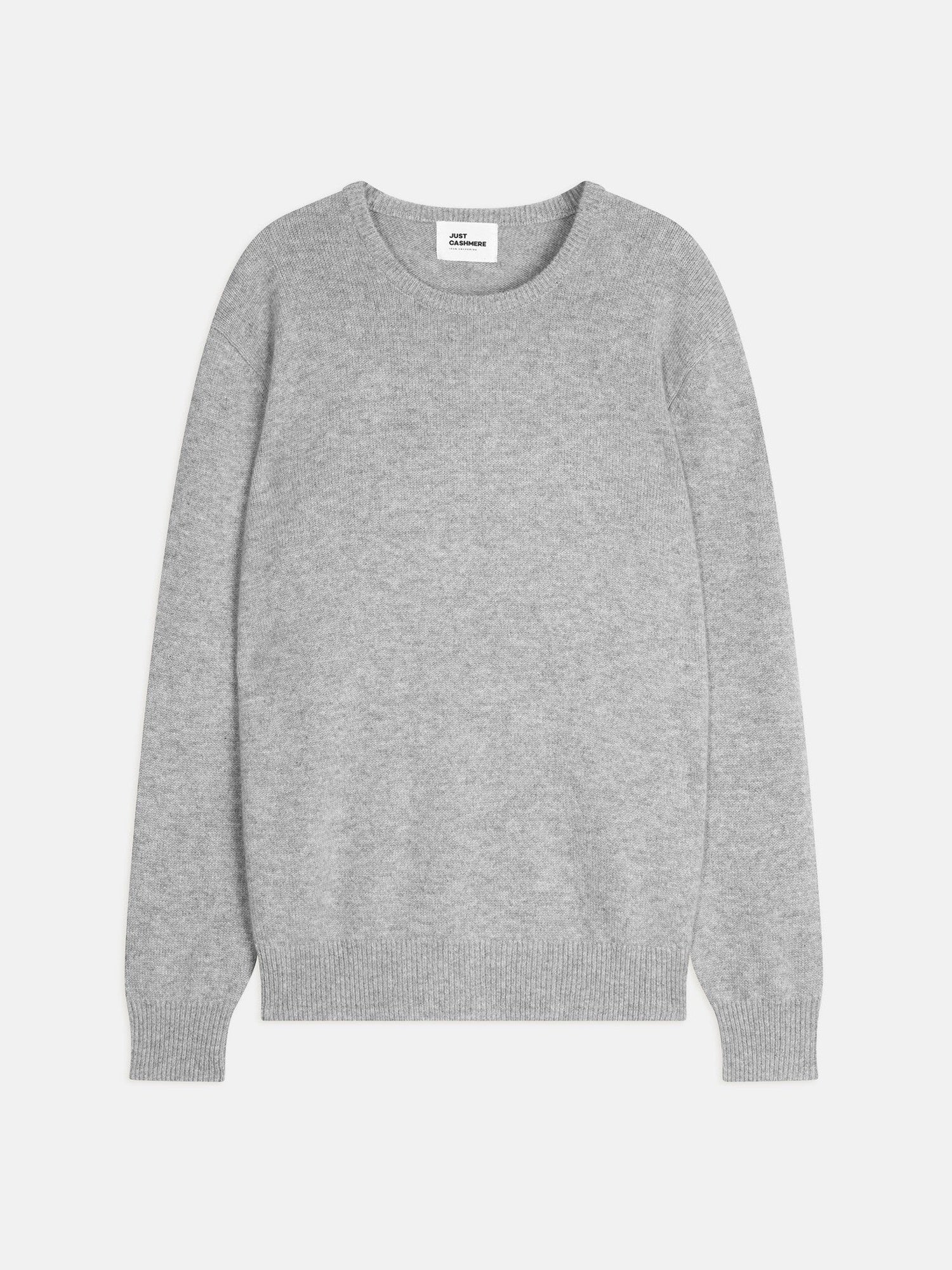 Gabin round neck sweater in mottled cloud