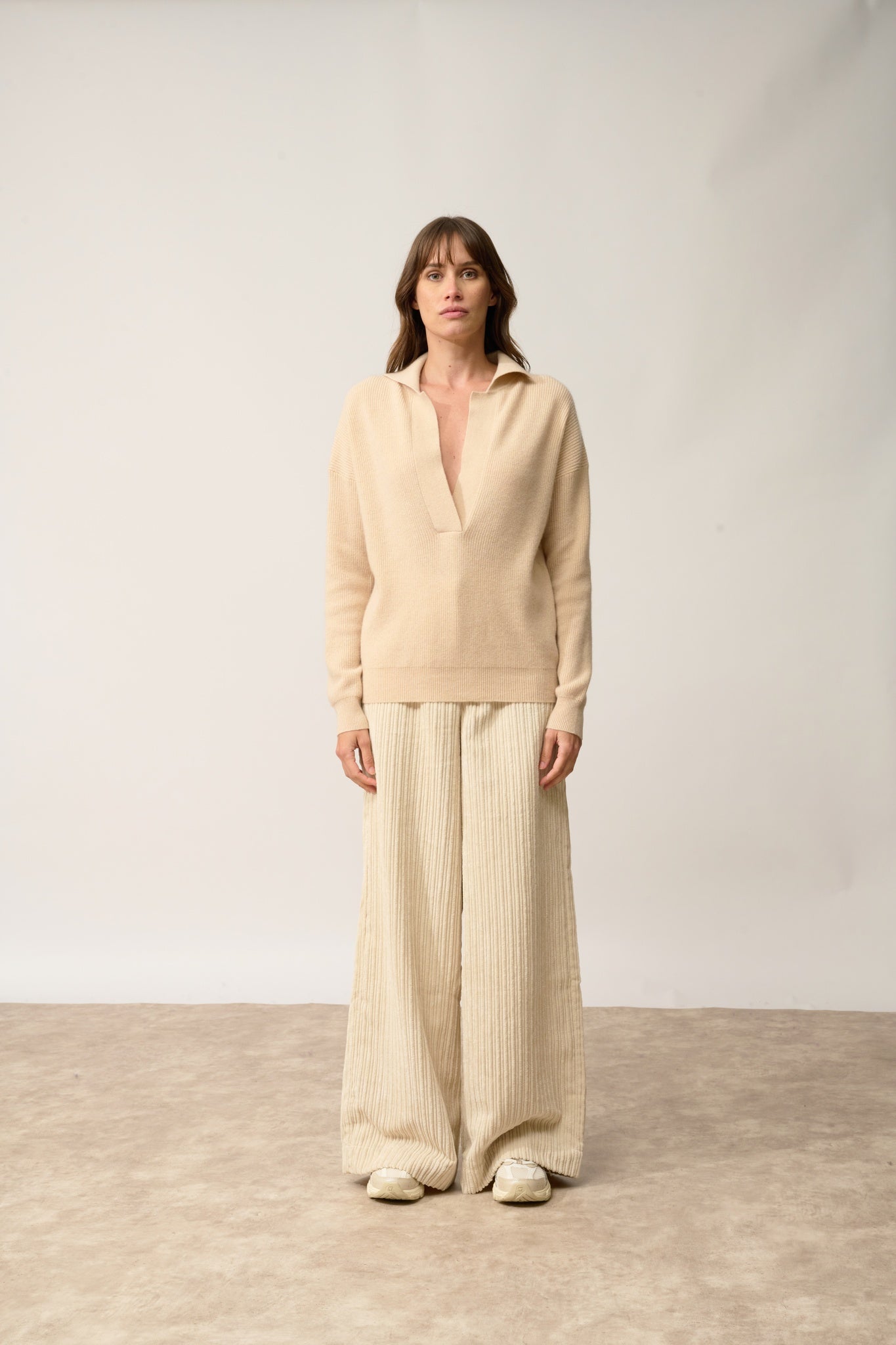 GARCIA polo col v sable