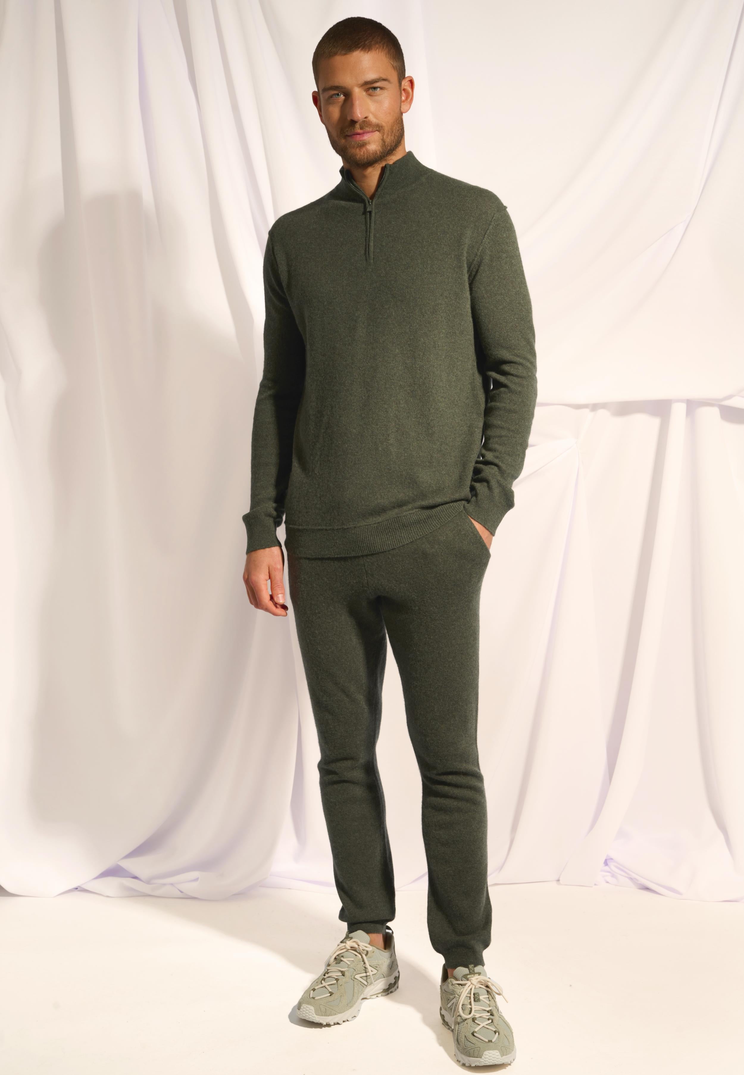 GARETH khaki mottled jogging suit