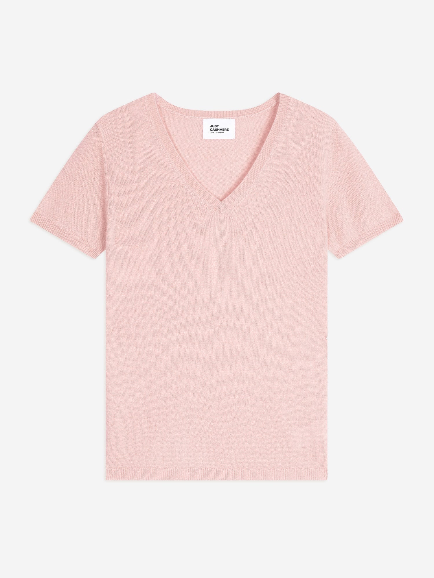 GLAMIS baby pink V-neck T-shirt