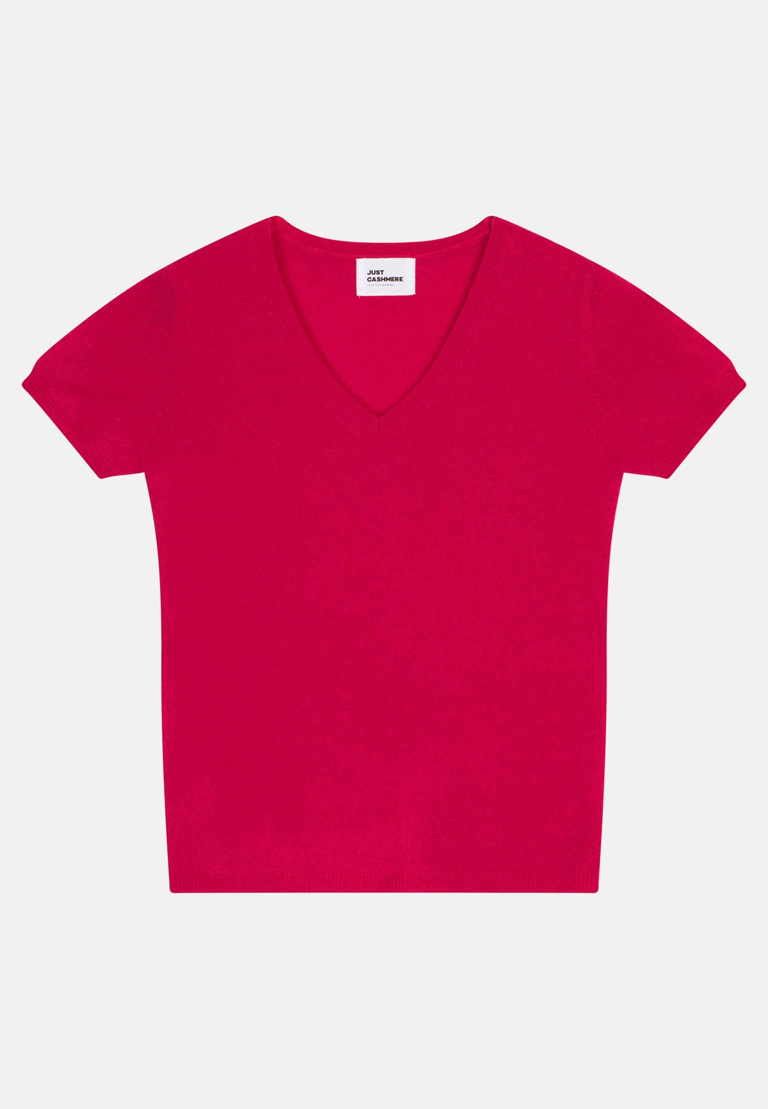 GLAMIS t-shirt col v fuchsia