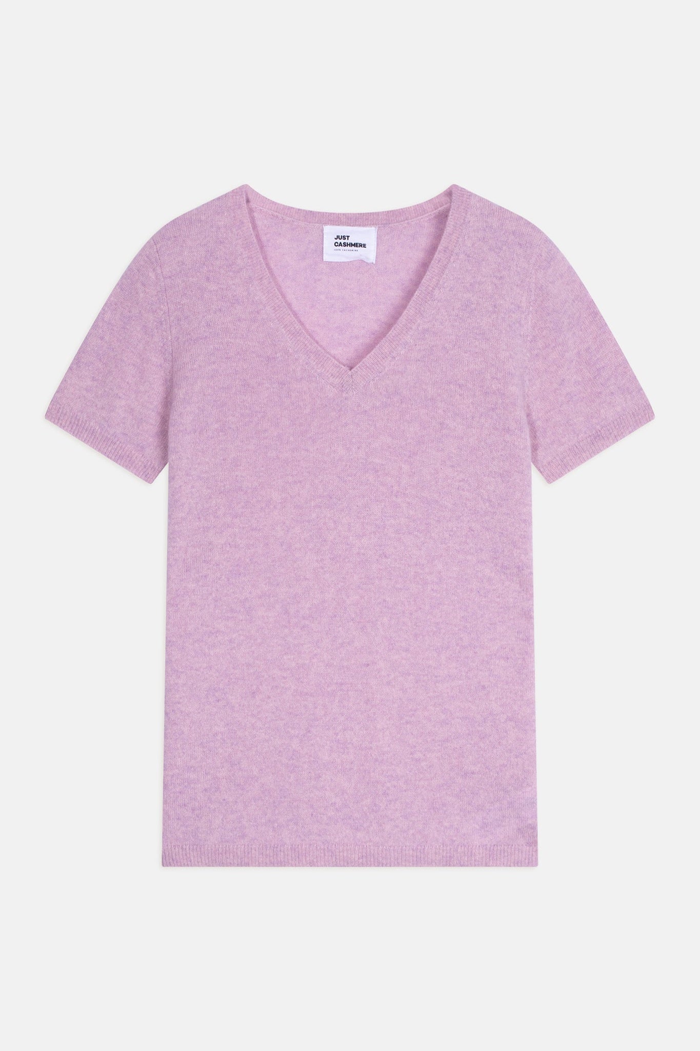 GLAMIS V-neck T-shirt in heathered marshmallow