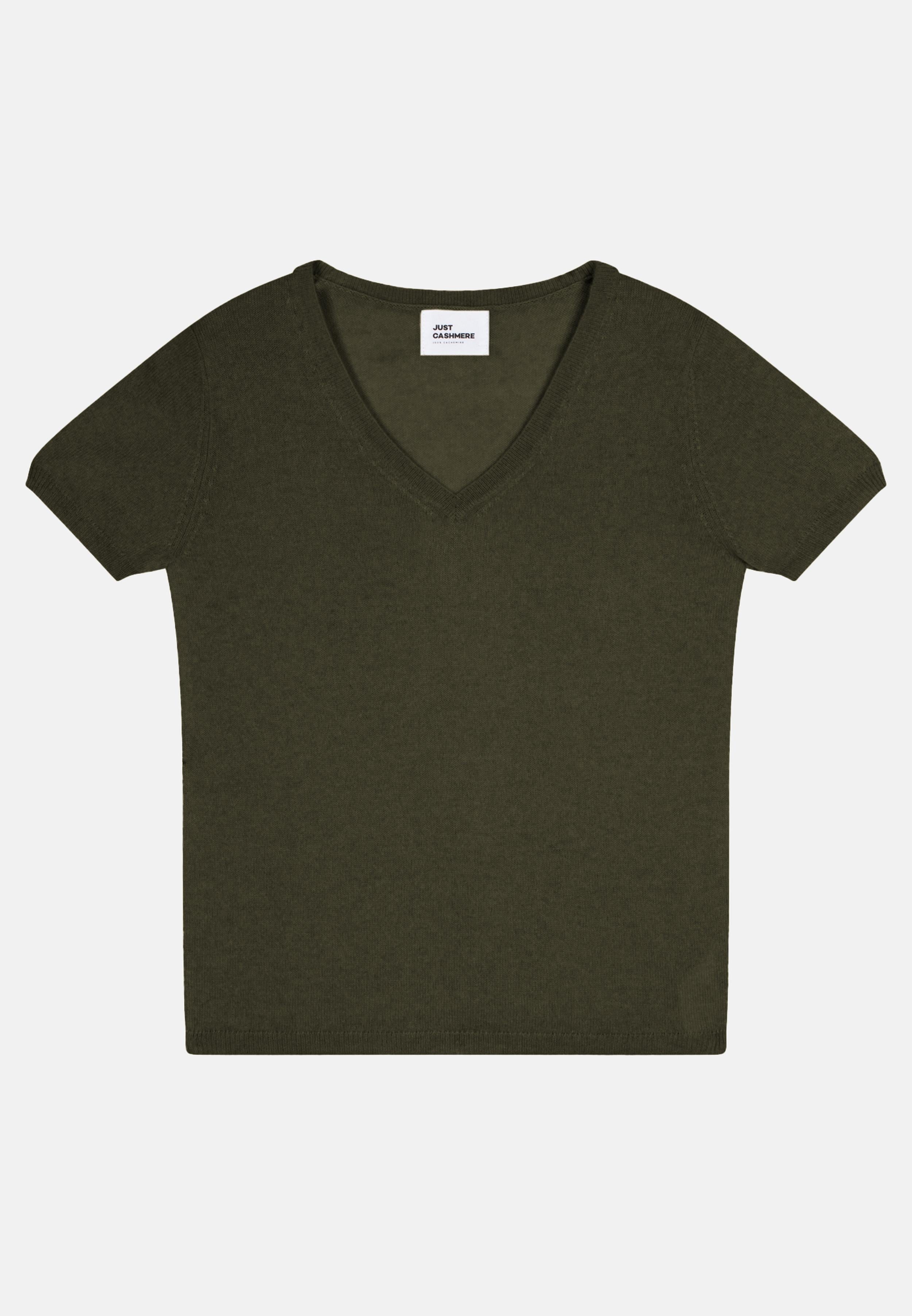GLAMIS t-shirt col v kaki