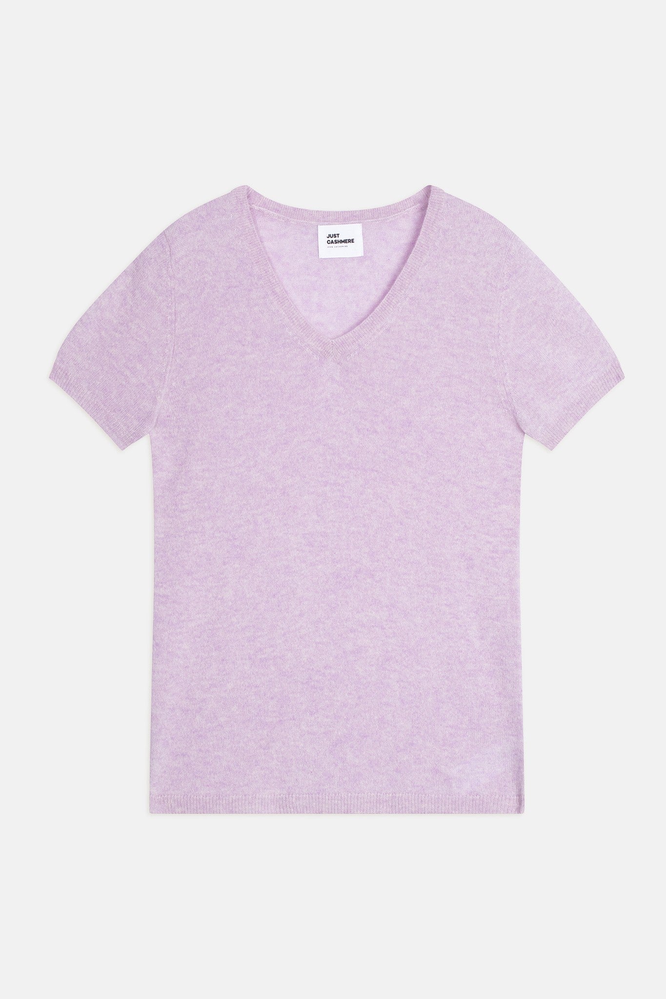 glamis t-shirt col v mauve chiné